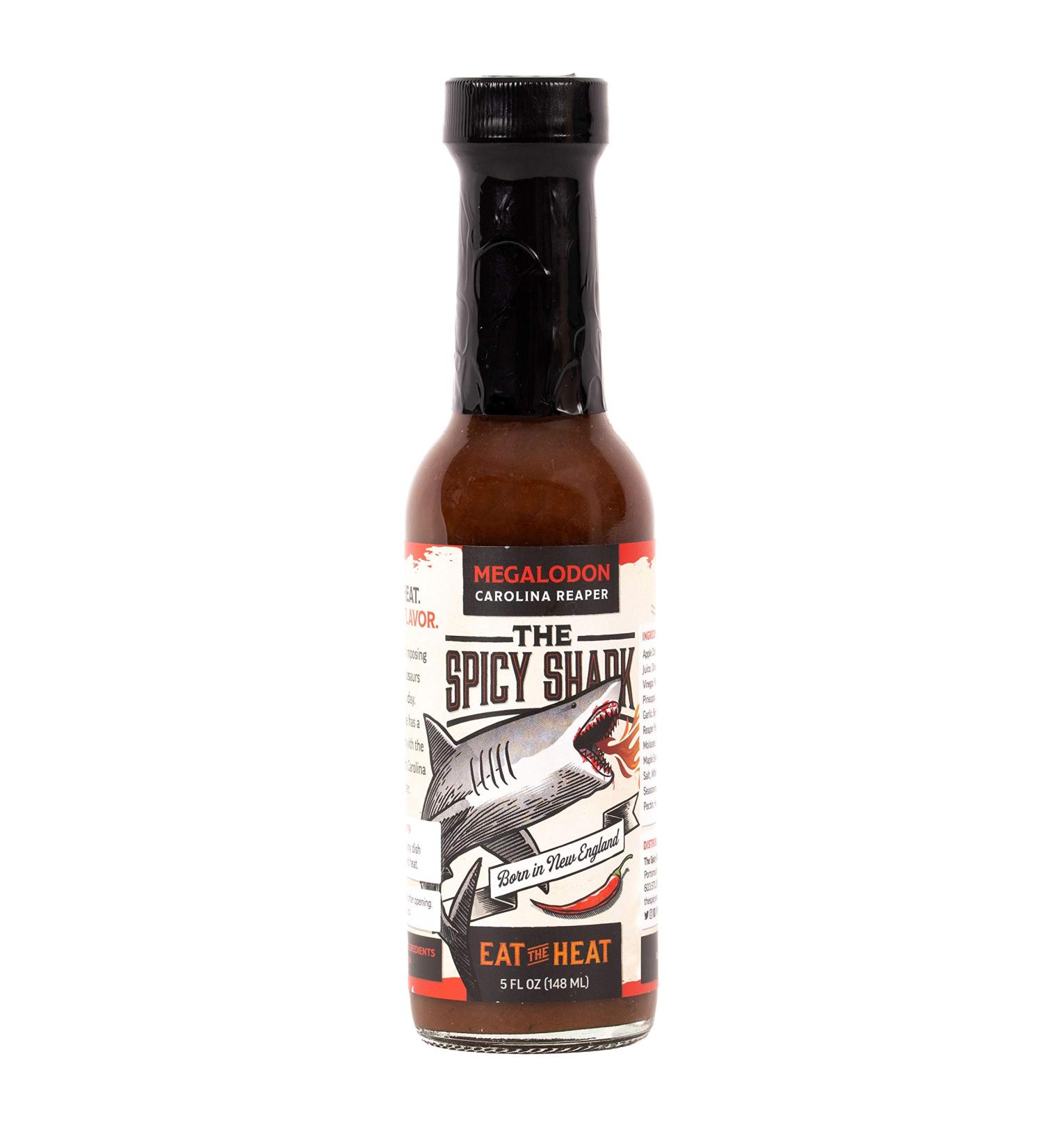 The Spicy Shark Megalodon Carolina Reaper Hot Sauce 148ml - Buy Online on GoSupps.com