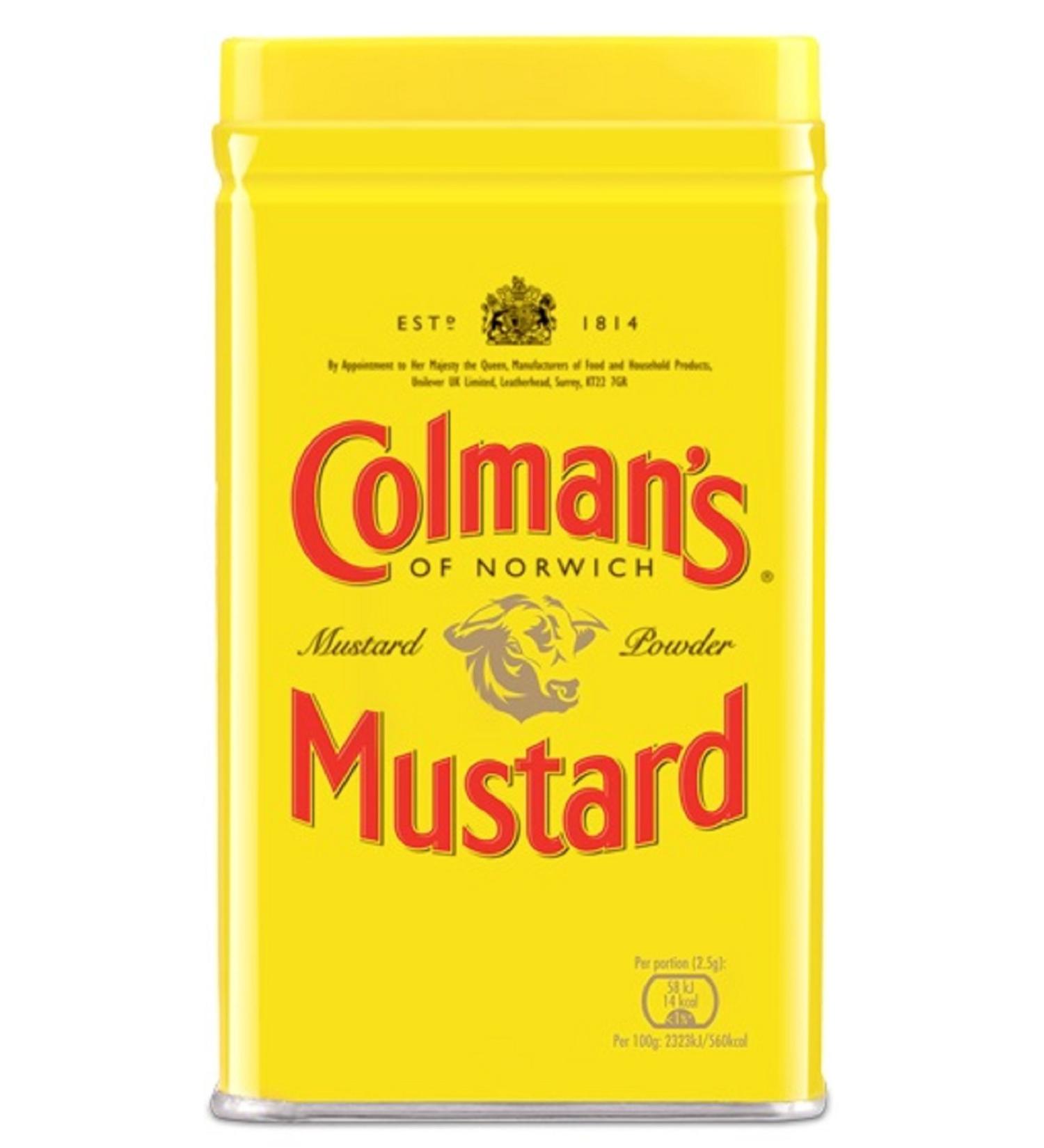 Colman's Double Superfine Mustard Powder - 16 oz Tin, 1 Pound Pack - Authentic English Mustard - Buy Online on GoSupps.com