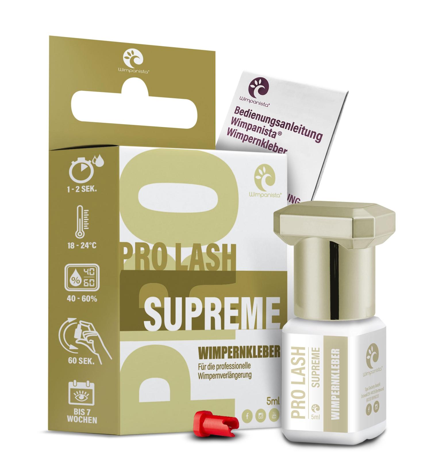 Eyeline Glue Wimpanista Pro - Supreme Eyelash Adhesive | 7 Weeks Durability | 5ml for All Skill Levels - Buy Online on GoSupps.com