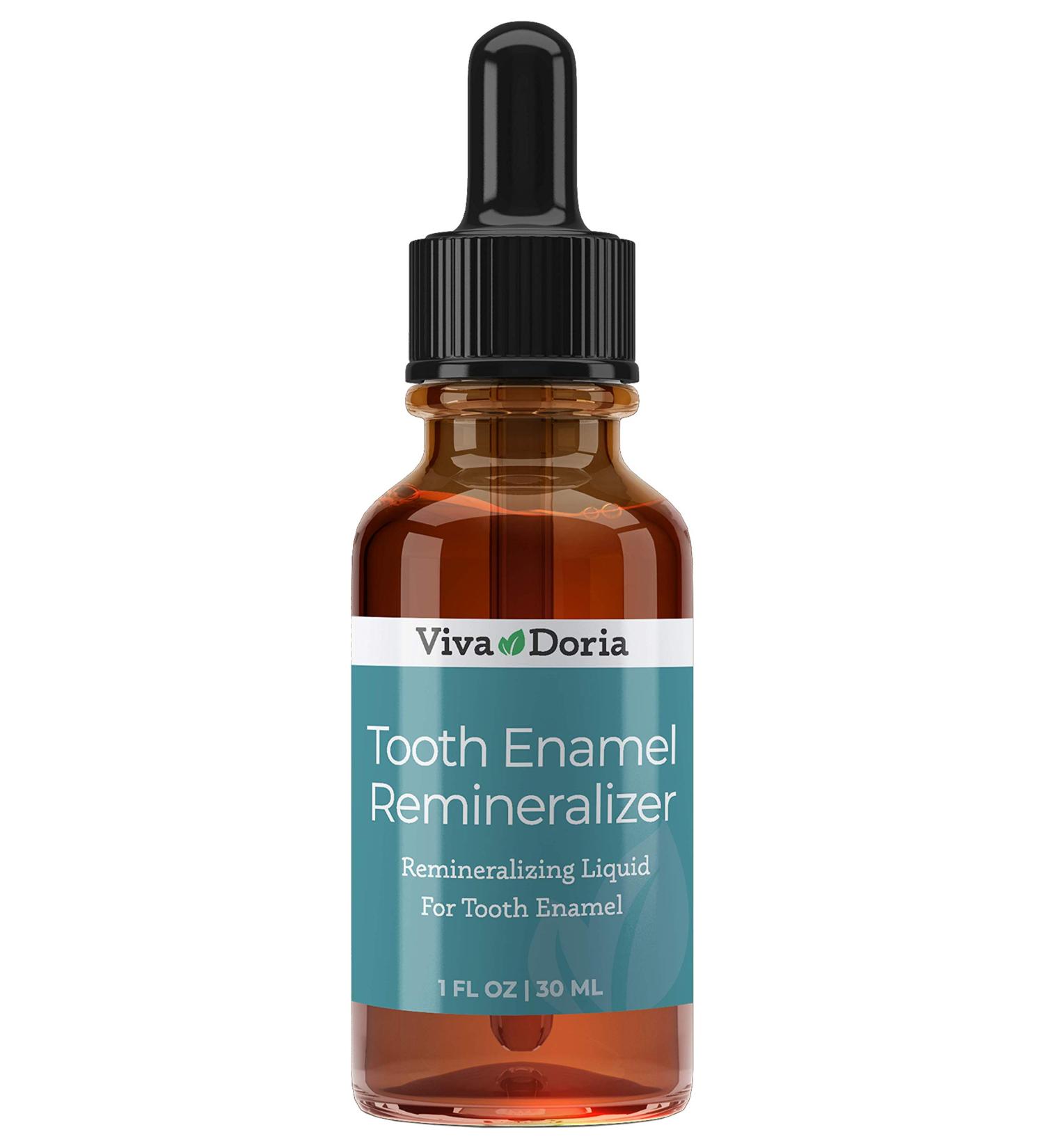 Viva Doria Tooth Enamel Remineralizing Liquid - Protects Enamel & Promotes Gum Health - 1 fl oz - Buy Online on GoSupps.com