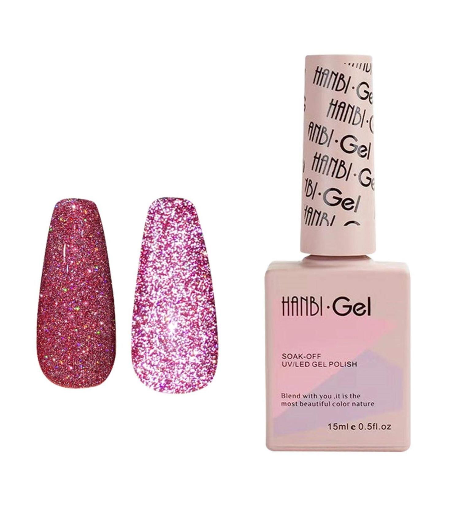 sillervan Nail Gel Polish UV LED Soak Off Gel Nail Polish Varnish Longlasting Nail Polish Glitter Sequins Art Polish LED SoakOff Manicure for Professional Salon Home 15ml Gorgeous 1 count (Pack of 1) - Buy Online on GoSupps.com