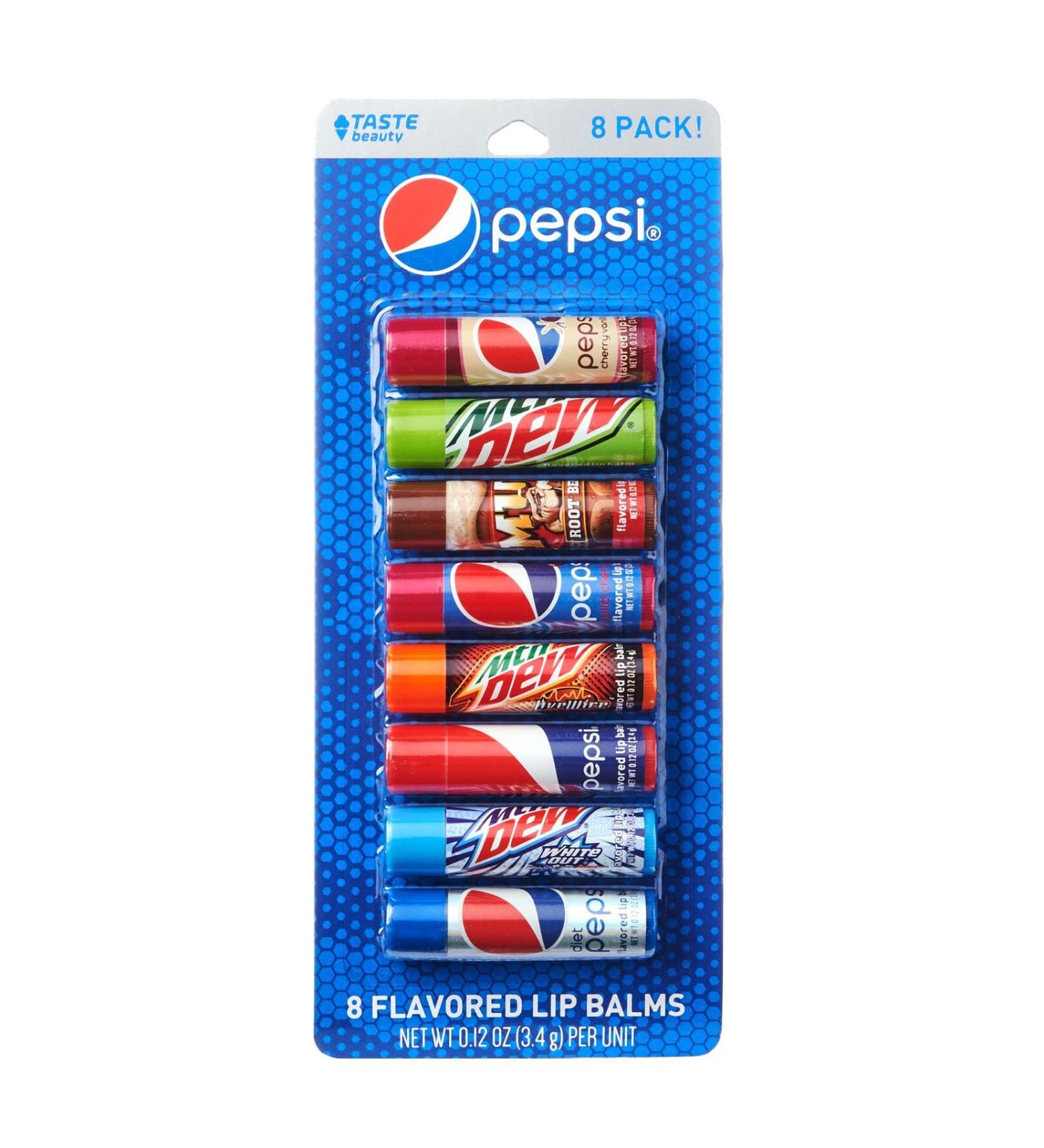 Taste Beauty Soda by Pepsi - 8 Tube Variety Pack Flavored Lip Balm | Buy Best Internationally Online - Buy Online on GoSupps.com