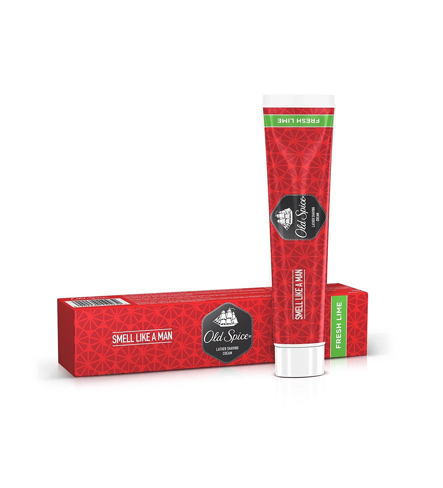 Old Spice Lime Shaving Cream 70g - Smooth Lather for a Refreshing Shave - Buy Online on GoSupps.com