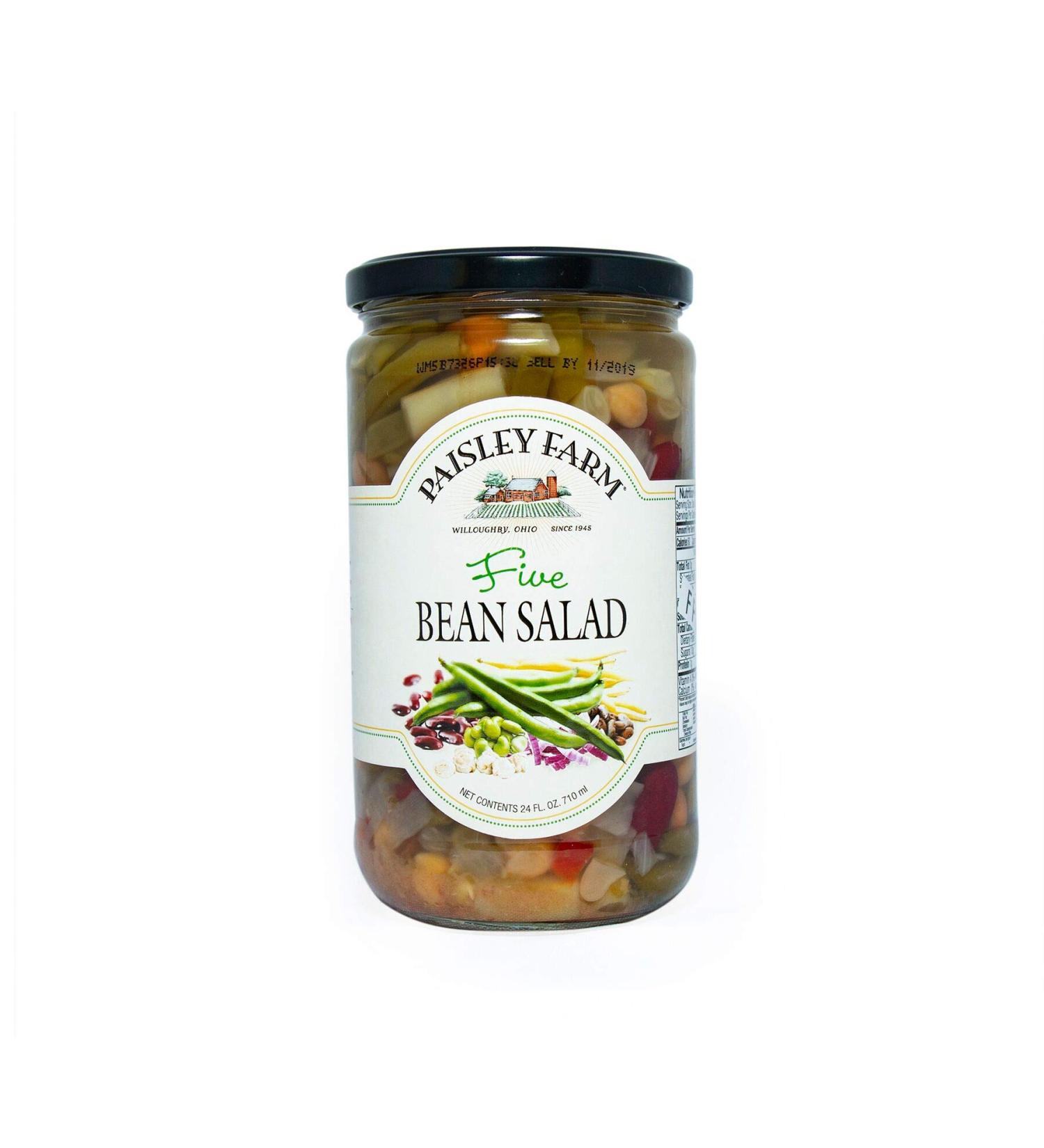 Paisley Farm Five Bean Salad 24 oz - Pack of 6 | Delicious and Healthy Mix | Shop Now! - Buy Online on GoSupps.com
