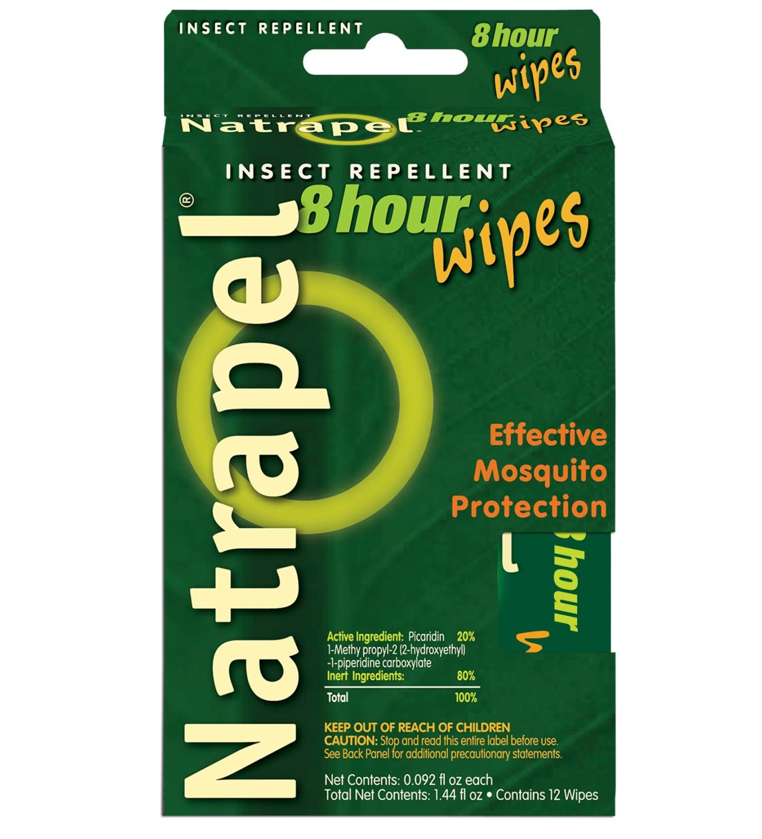 Adventure Medical Kits/Tender Corporation Natrapel, 8 Hour deet free repellent 12 pack wipes (Pack of 2)