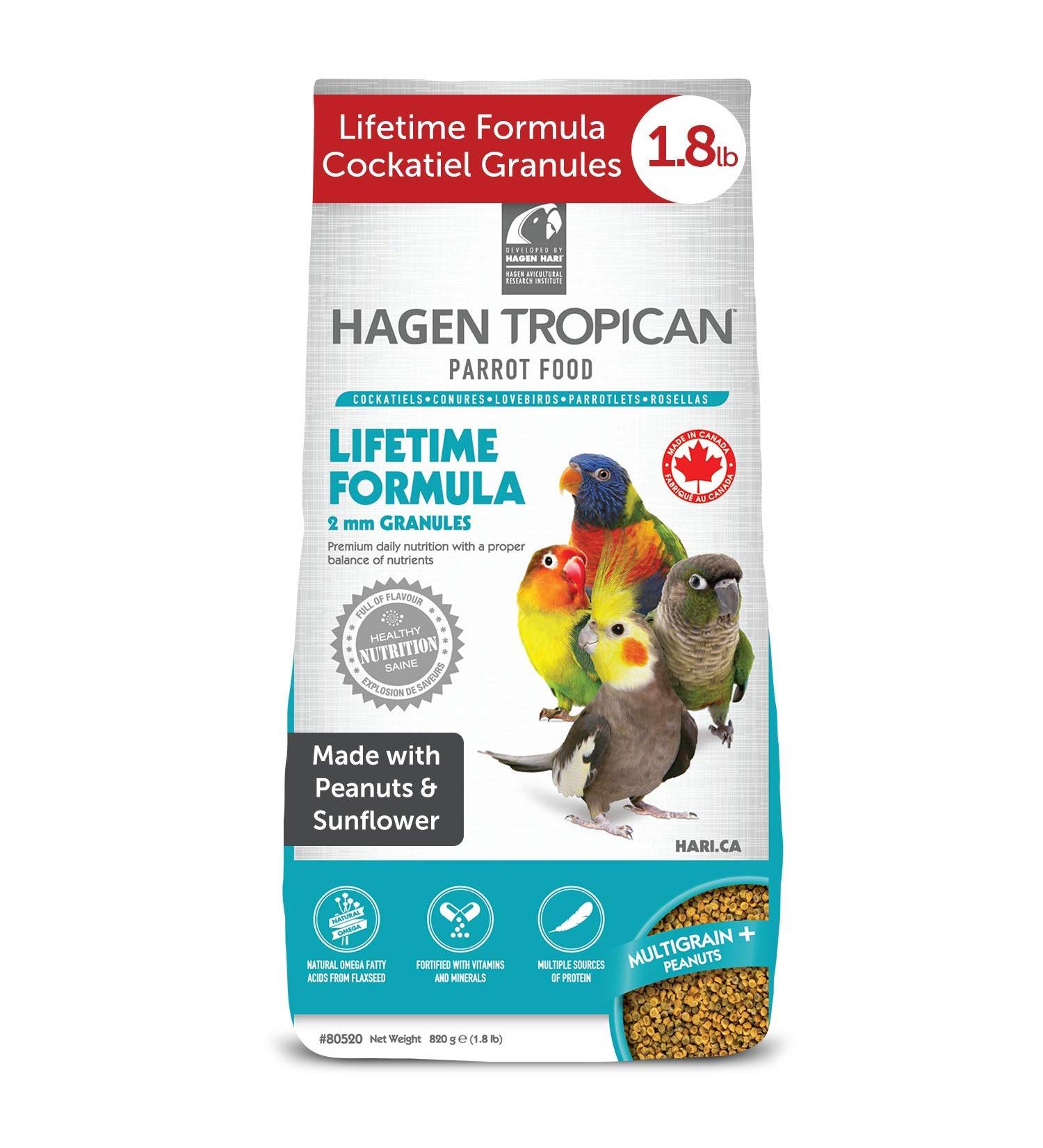 Hari Tropican Cockatiel Lifetime Granules 820 g Carrot 820 g (Pack of 1) - Buy Online on GoSupps.com