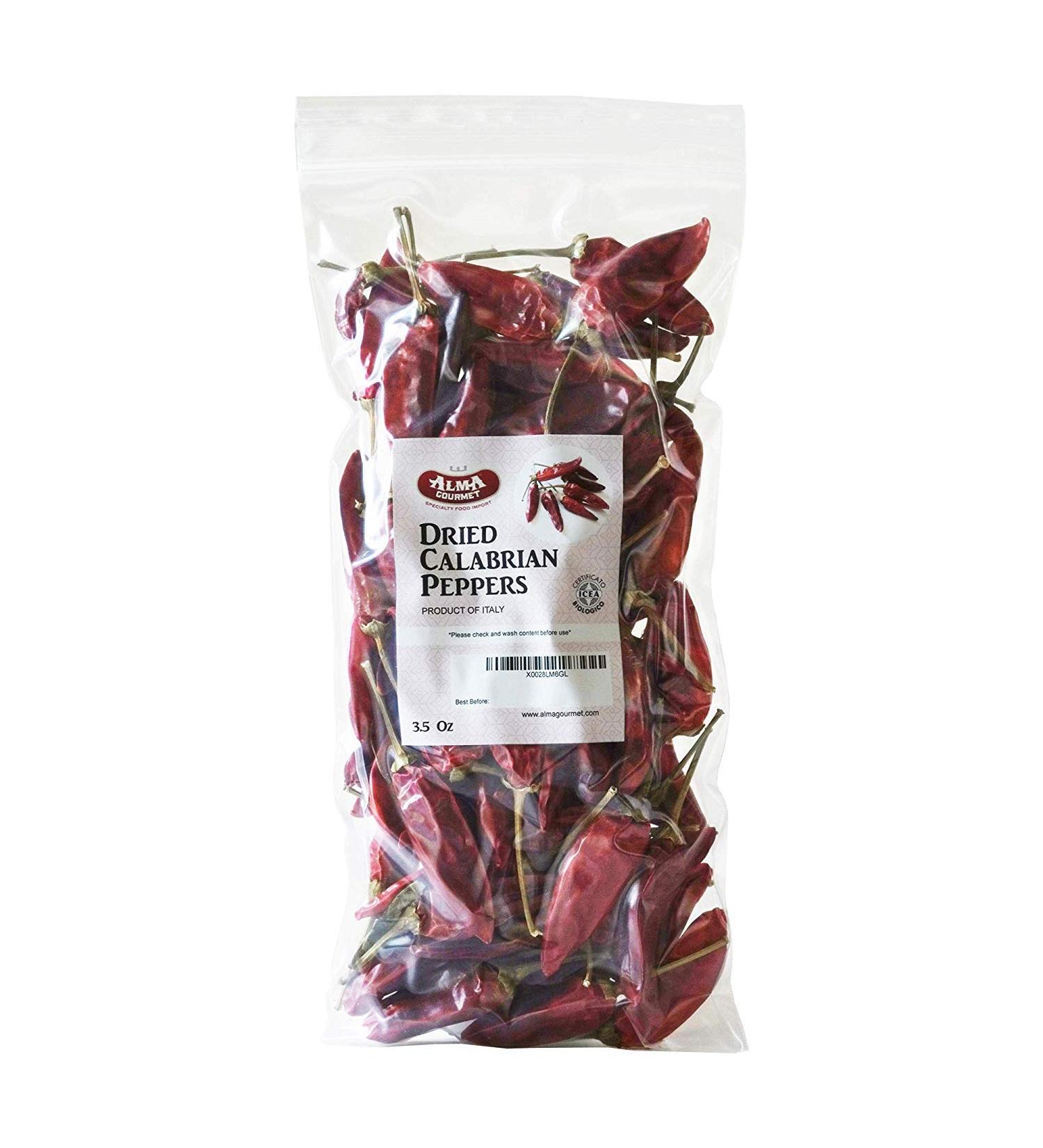 Alma Gourmet Dried Calabrian Chili Peppers Whole - 100g | 3.5oz - Buy Online on GoSupps.com