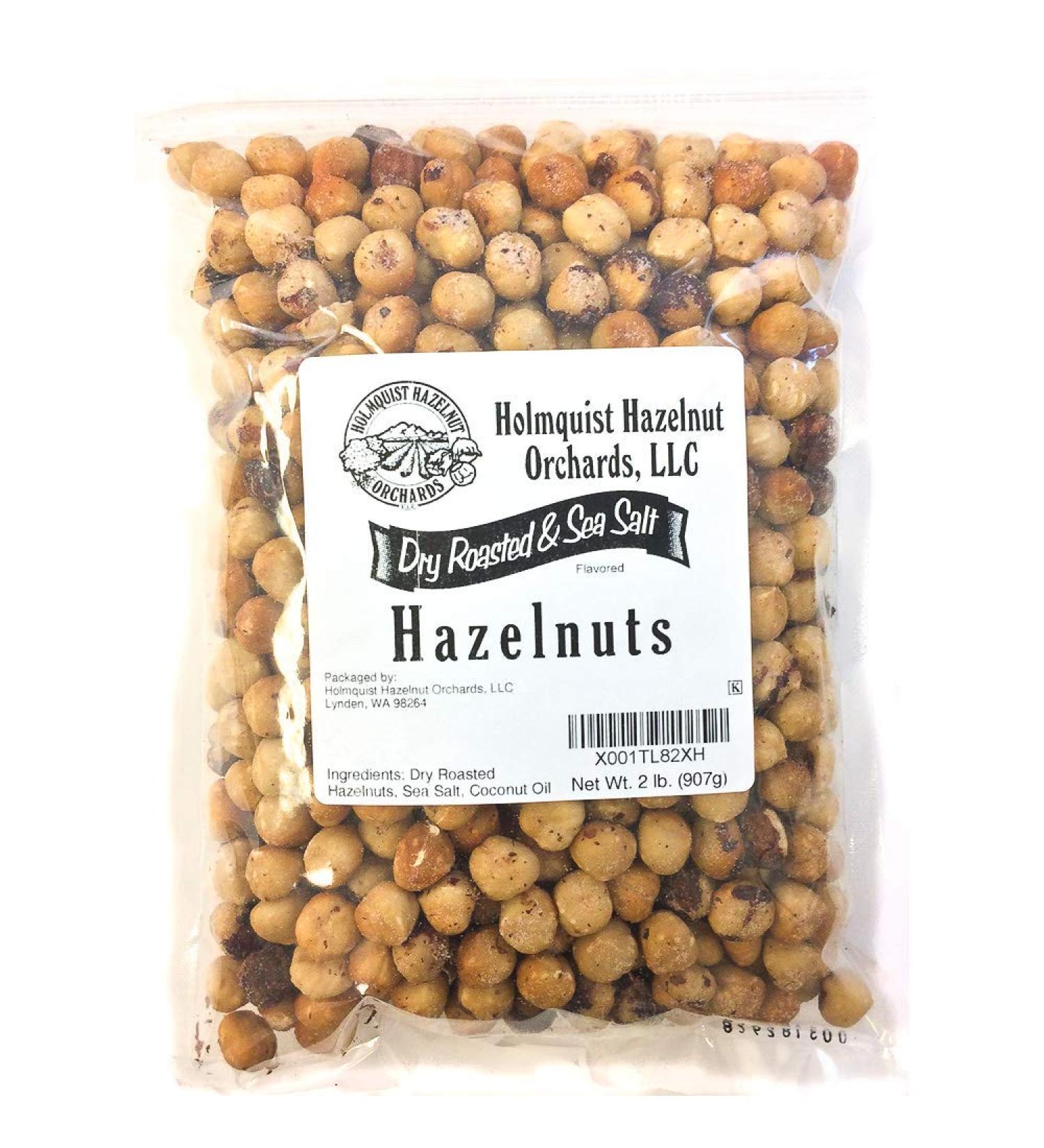 Holmquist Dry Roasted Hazelnuts | Sea Salt | Heart Healthy | Non-GMO | Gluten-Free | Kosher | Resealable | Keto-Friendly | 2 lb Bag - Buy Online on GoSupps.com