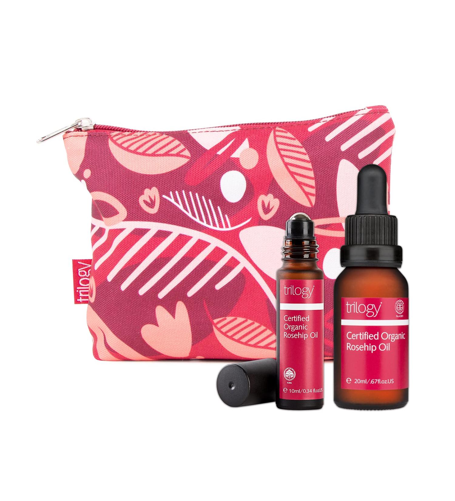 Trilogy Certified Organic Rosehip Oil Set - Clean Beauty for All Skin Types - Made in New Zealand - Buy Online on GoSupps.com