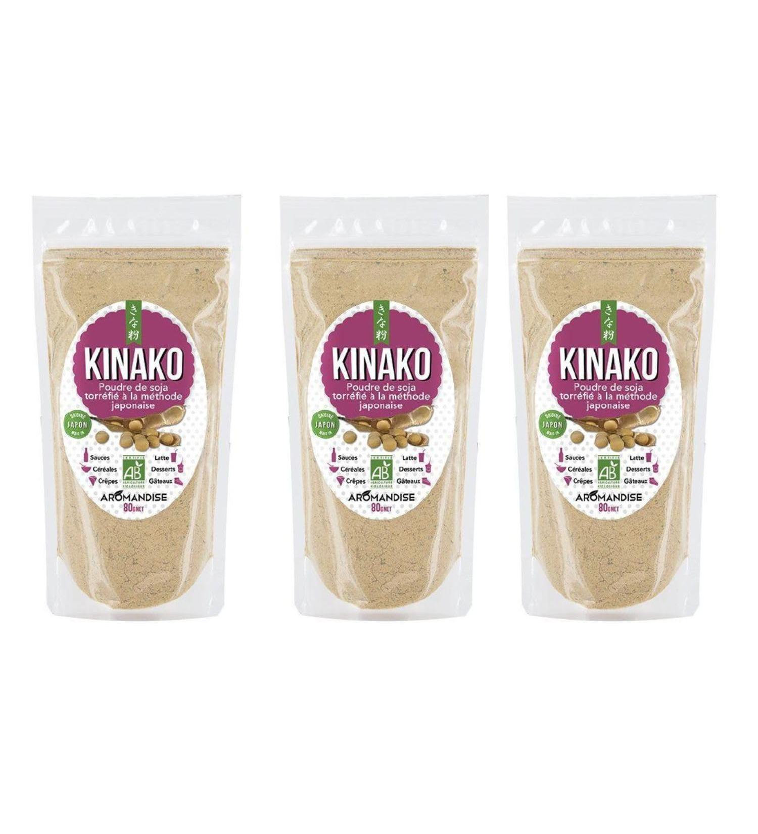  Aromandise Kinako Organic Roasted Soy Powder 600g - Buy Online on GoSupps.com