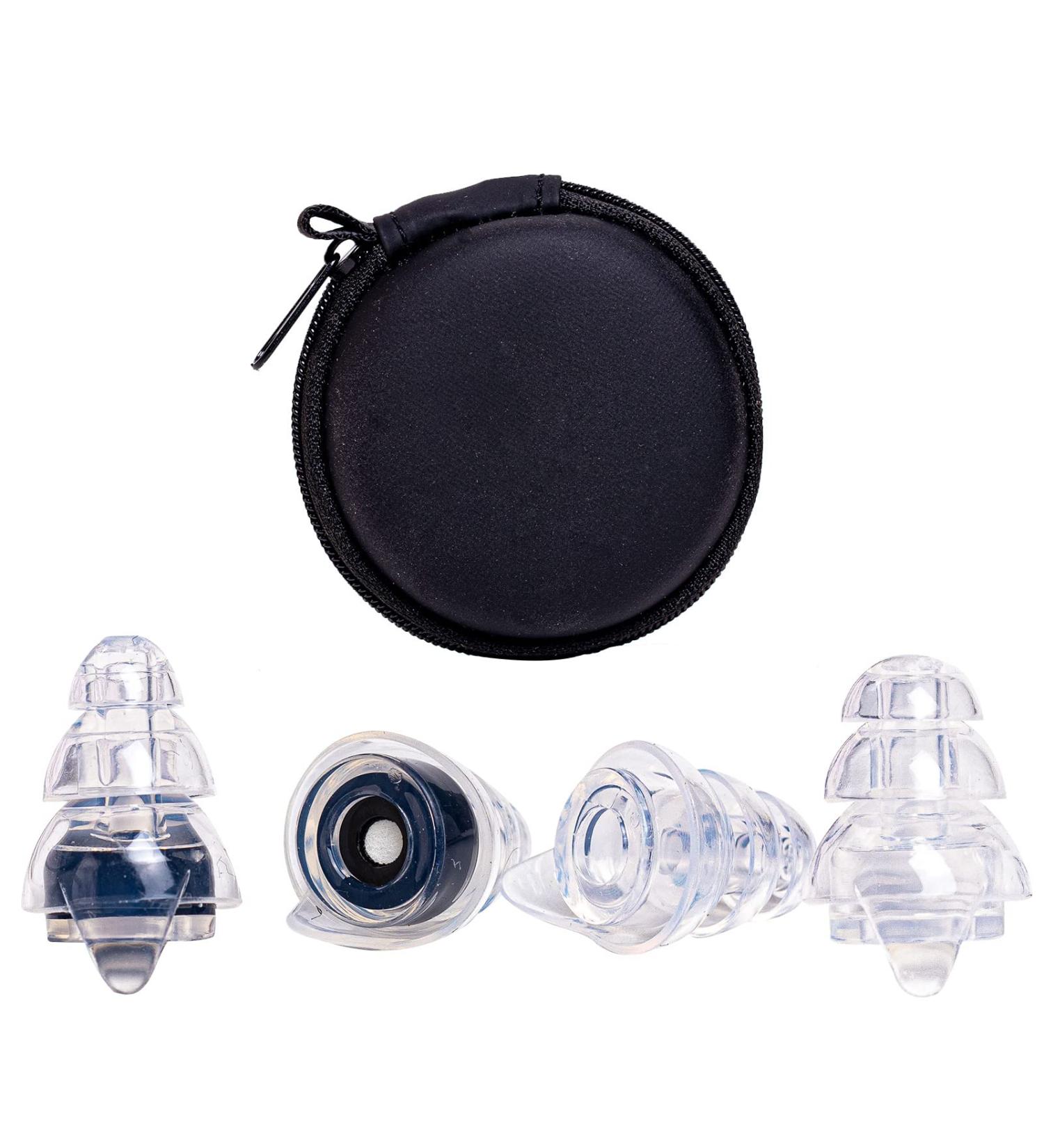 Silicone Reusable Ear Plugs for Sleeping & Noise Reduction - 2 Pairs, 27DB - Concert & Noise Sensitivity - Buy Online on GoSupps.com