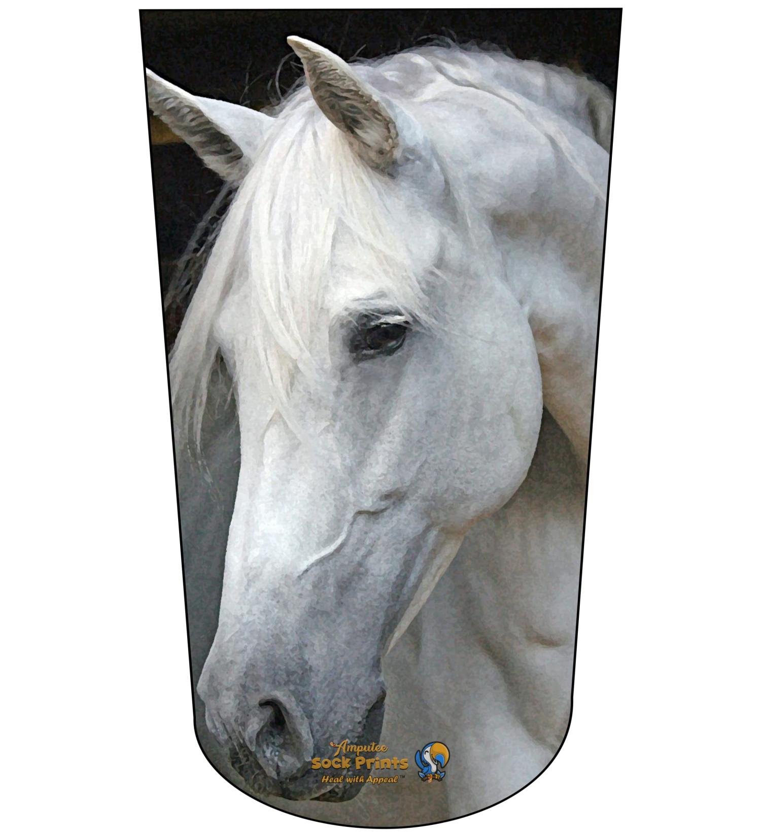3PLY Residual Wound Over Shrinker Sock for BTKA Amputees - Horse Headshot V2 - Buy Online on GoSupps.com