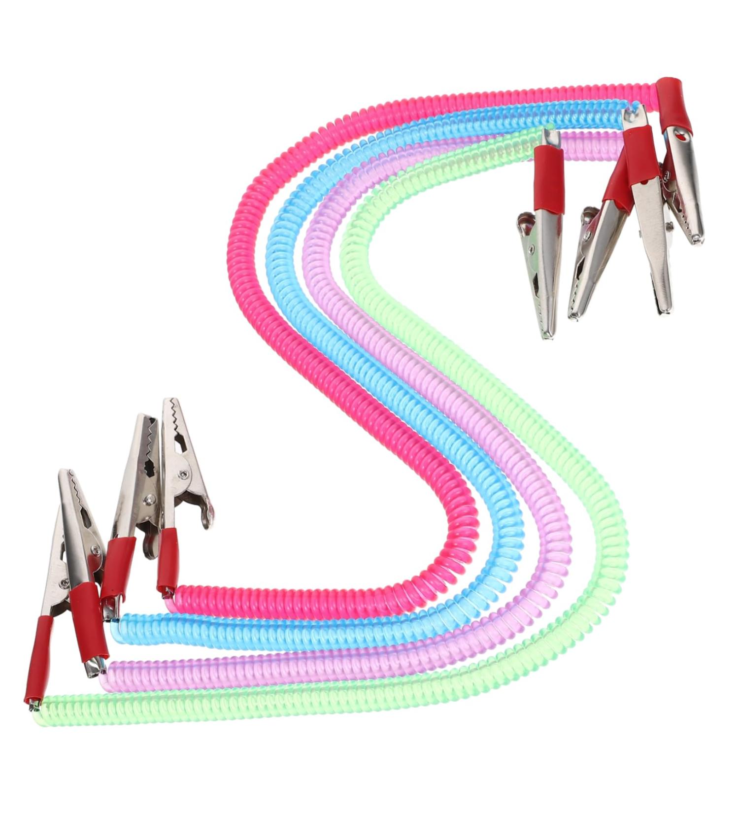 Solustre 4-Piece Adjustable Baby Bib Holder Set - Colorful Napkin Clamps for Dining Clinics & Restaurants - Buy Online on GoSupps.com