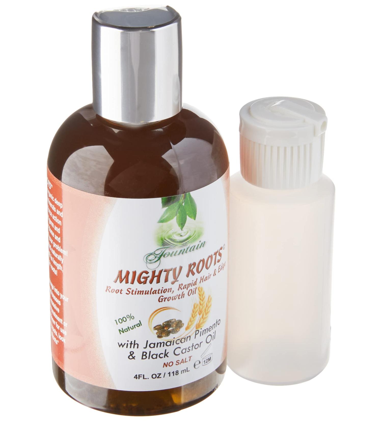 FOUNTAIN Mighty Roots Hair Oil for Damaged, Receding Edges, Bald Spots & Thinning Hair - 4 Fl Oz - Buy Online on GoSupps.com