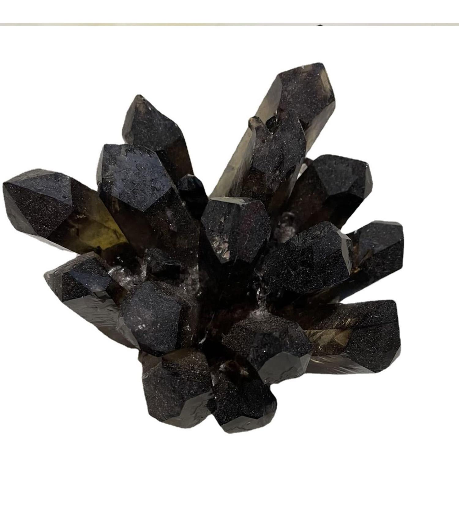 Natural Smoky Quartz Crystal Cluster Tea Crystal Specimen Crystal Large Clusters for Spiritual Home Decor 300-500g Crystal Cluster - Buy Online on GoSupps.com