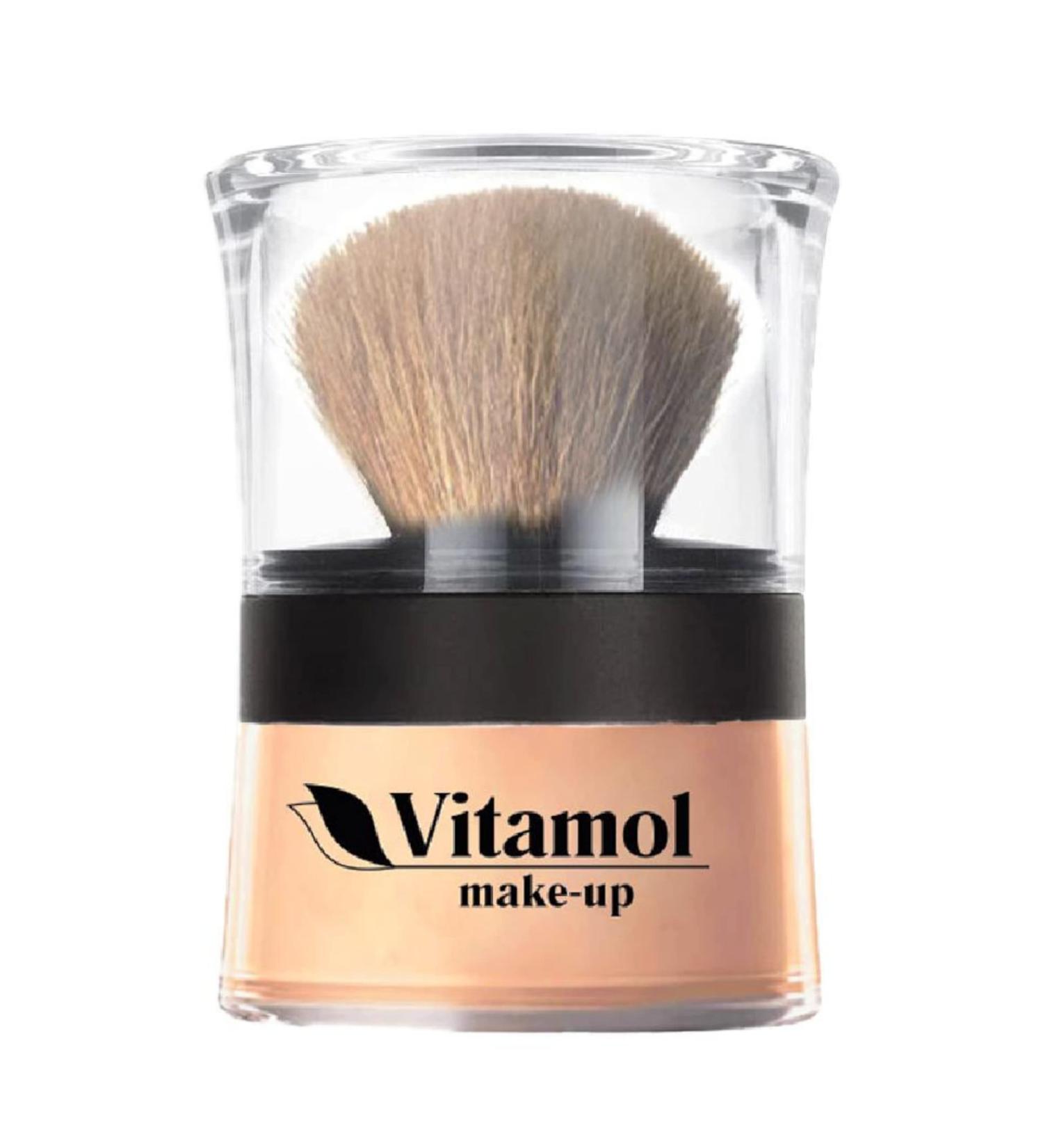 Vitamol Natural Mineral Powder - Bio Micronized Makeup (Caramel) 14g for Flawless Skin - Buy Online on GoSupps.com