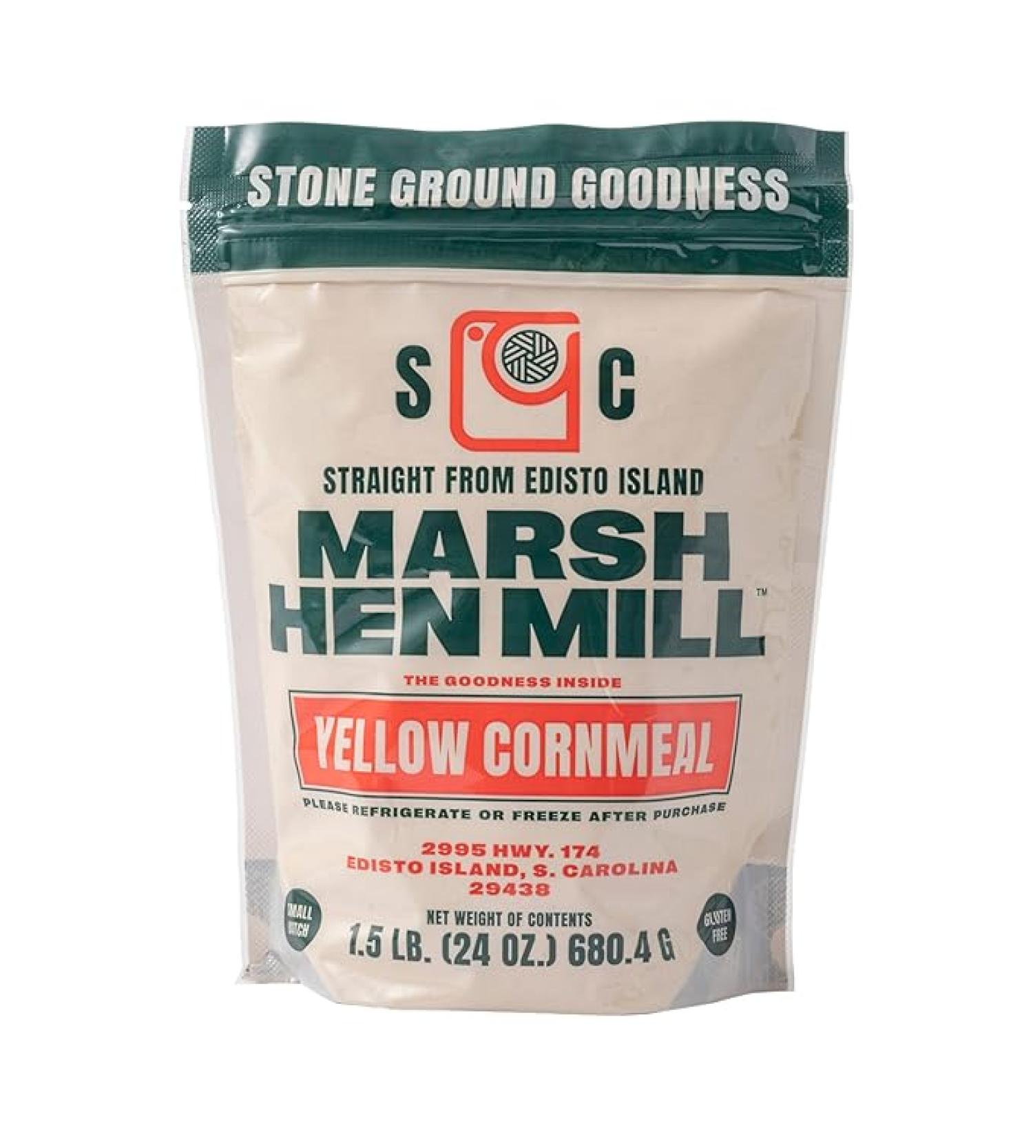 MARSH HEN MILL Stone Ground Yellow Cornmeal Premium Heirloom Corn Flour All Purpose For Baking & Cooking Versatile & Consistent Results Grown on Family Farm | Corn Meal For Corn Bread | 24 oz - Buy Online on GoSupps.com
