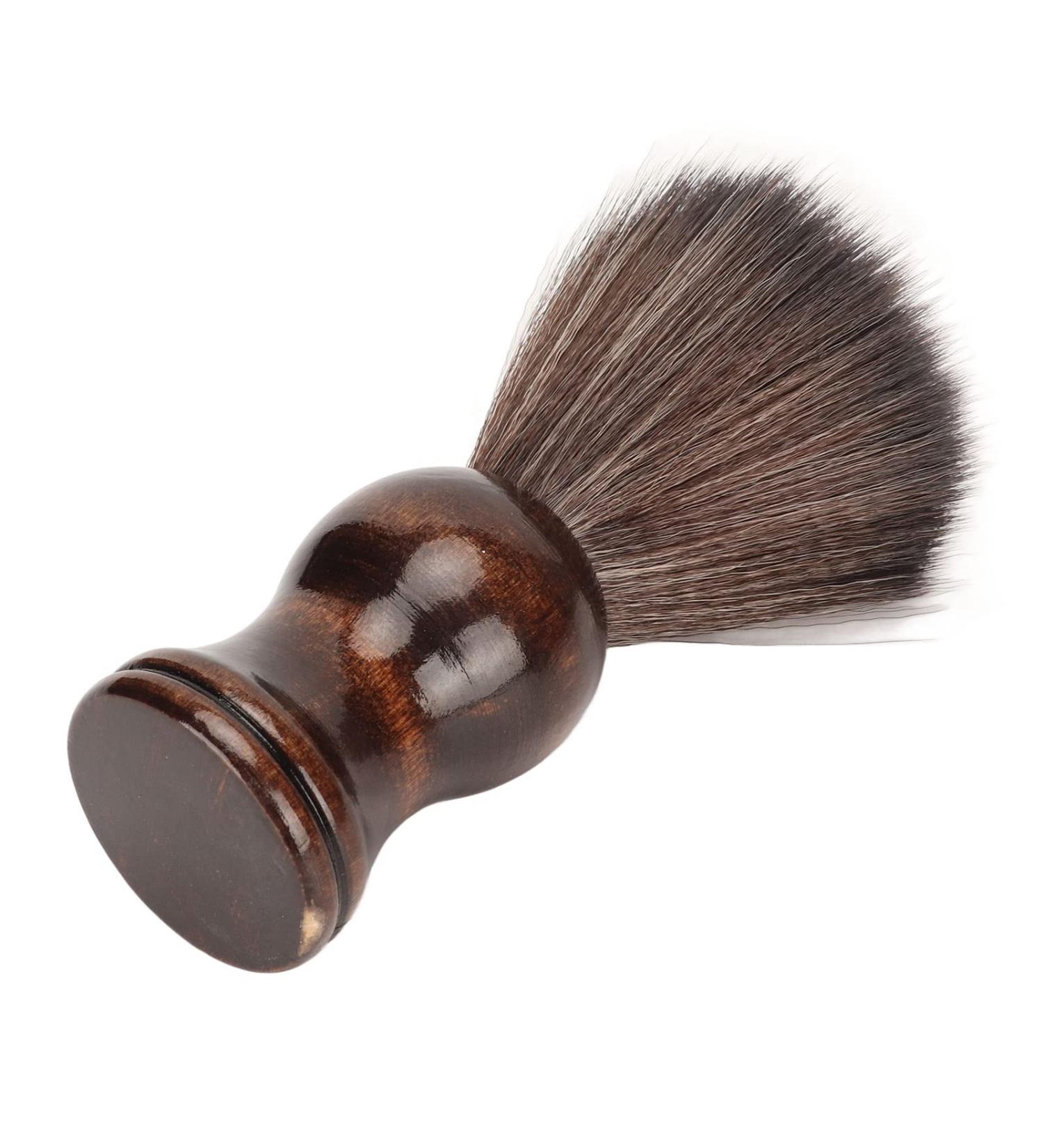 Beard Brush for Men - Nylon Bristle Shaving Brush for Quick Drying & Dirt Removal | Perfect for Home & Salon Use - Buy Online on GoSupps.com
