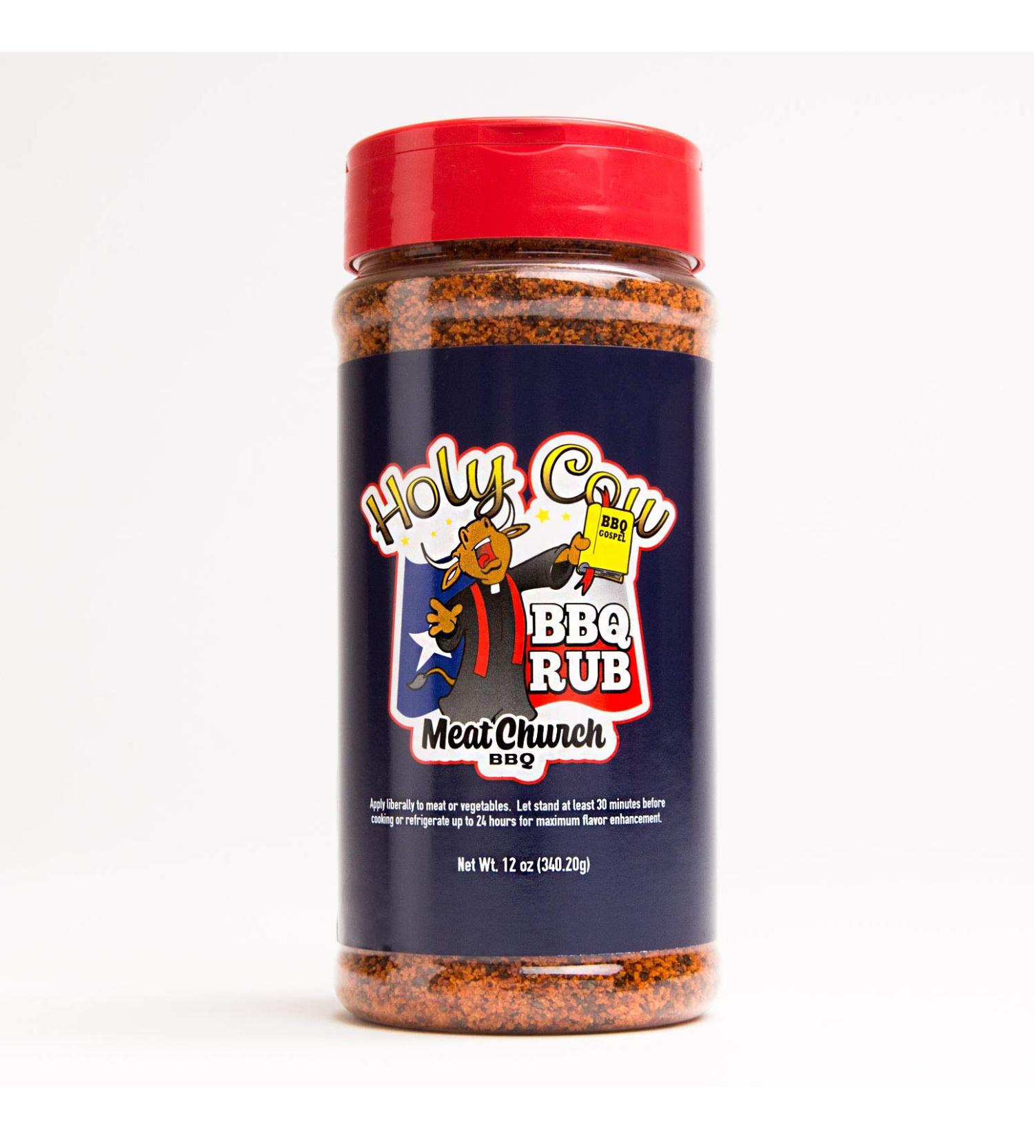 Meat Church Holy Cow BBQ Rub and Seasoning for Meat and Vegetables Gluten Free 12 Ounces 12 Ounce (Pack of 1)