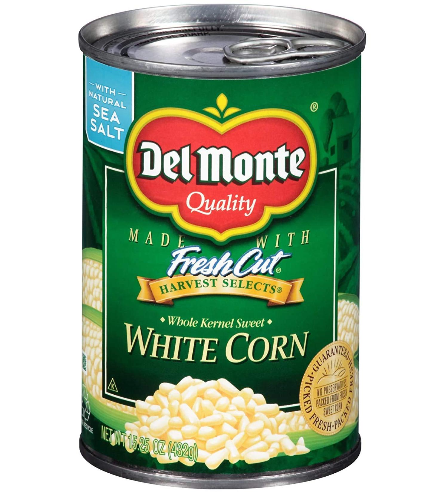 Del Monte White Corn, 15.25 OZ (Pack of 12)