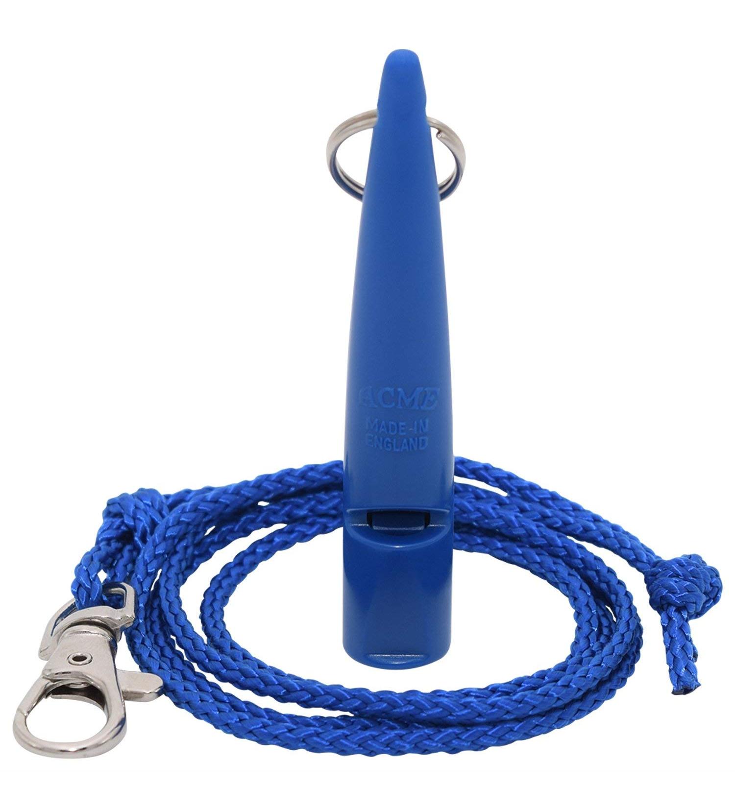 ACME Dog Whistle No. 211.5 - Original Loud Whistle from England + FREE Strap (Snorkel Blue) - International Shipping Available - Buy Online on GoSupps.com