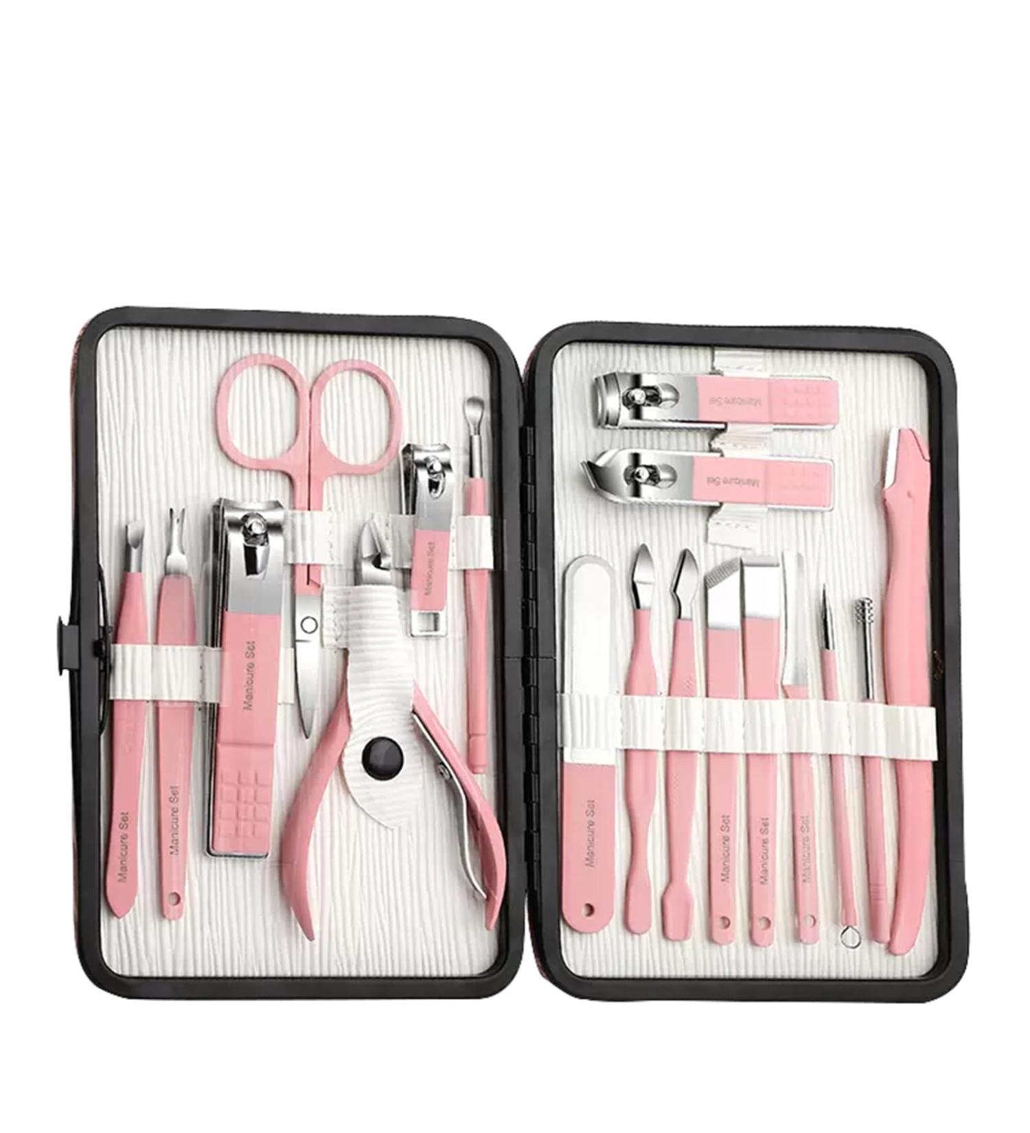 Stainless Nail Clippers and Beauty Tool Portable Set for Home Workplace Outdoor Travel Gift Giving Beauty Salon (Color : Pink) - Buy Online on GoSupps.com