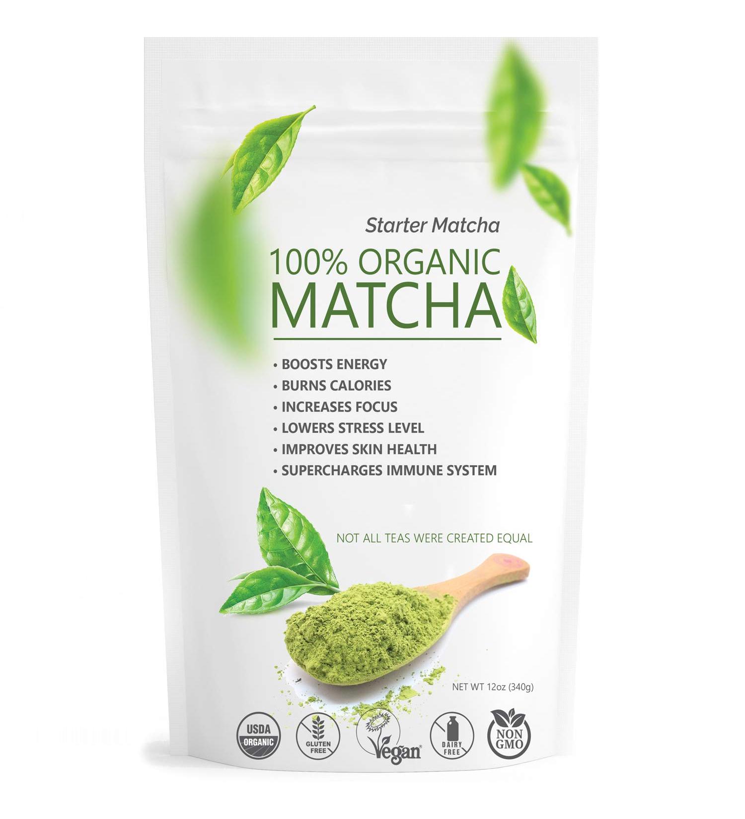 Matcha Outlet Starter Culinary Grade Matcha Green Tea Powder - 12oz Pack - 100% Pure and Authentic - Buy Online on GoSupps.com