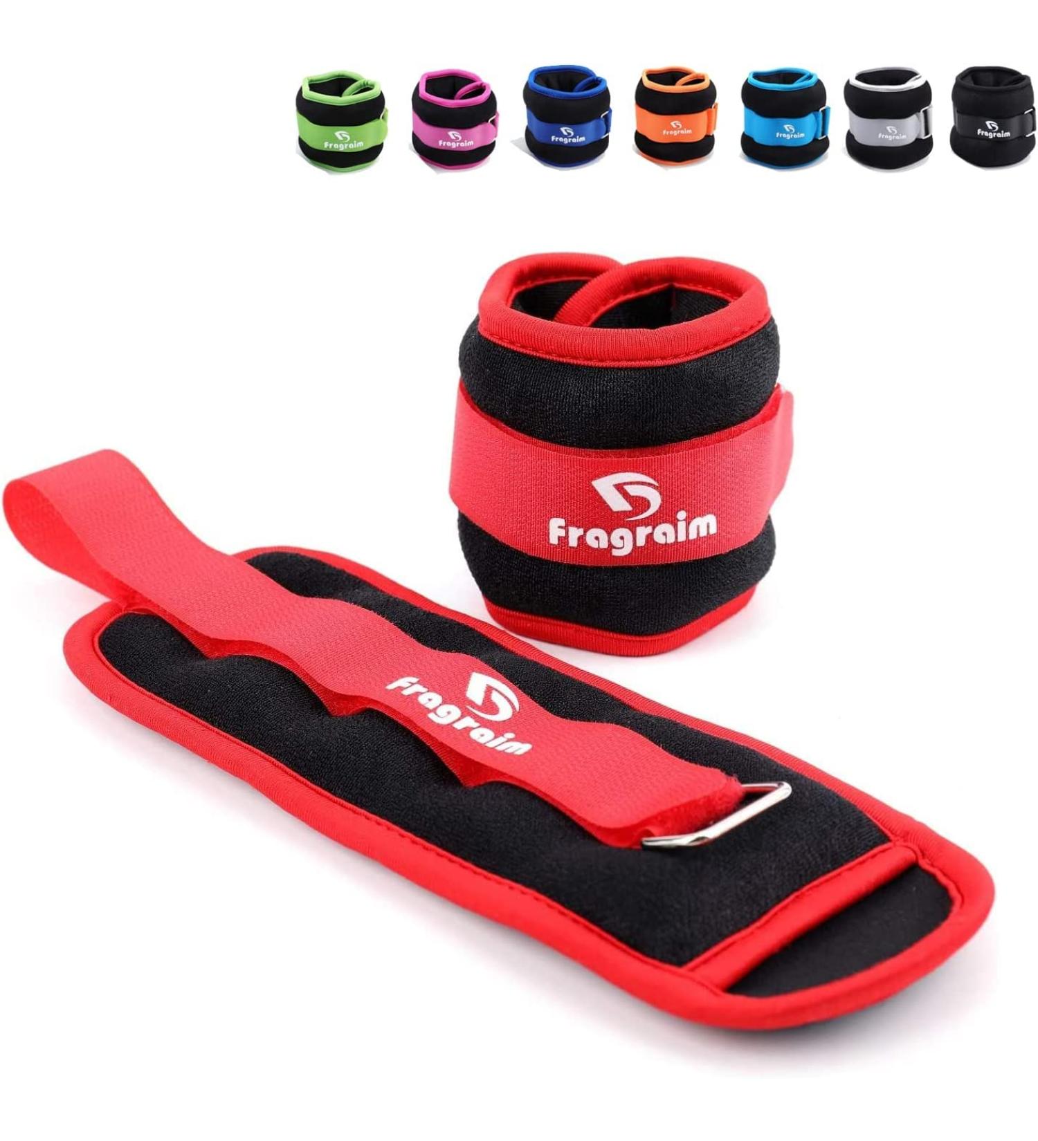 Fragraim Weight Cuff Foot & Wrist Weights - 0.5kg-10kg | Perfect for Fitness Running & Gymnastics - Durable & Adjustable - Buy Online on GoSupps.com