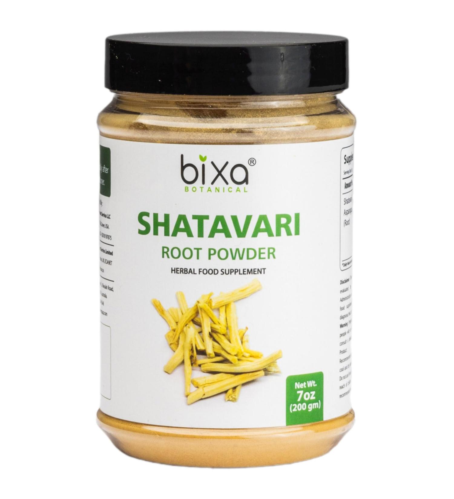 Shatavari Powder | Breastfeeding & Women's Health Tonic | Herbal Supplement (200g / 7 Oz) | Uterine Tonic, Promotes Strength | Non GMO, Gluten Free - Buy Online on GoSupps.com