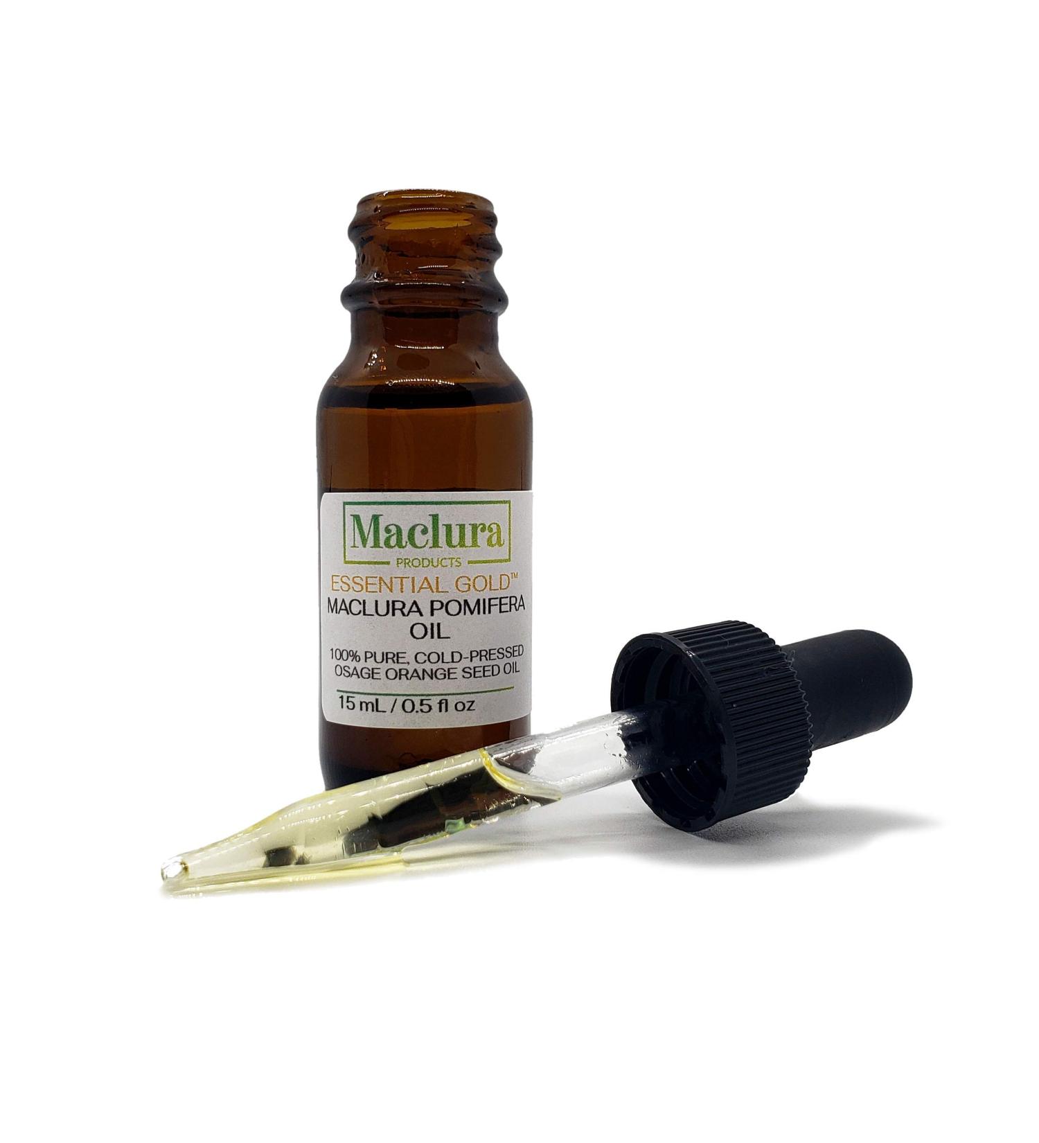 Buy 100% Pure Maclura Pomifera Essential Gold Oil | Cold Pressed Osage Orange Seed Oil | 15 ml - International Shipping Available - Buy Online on GoSupps.com