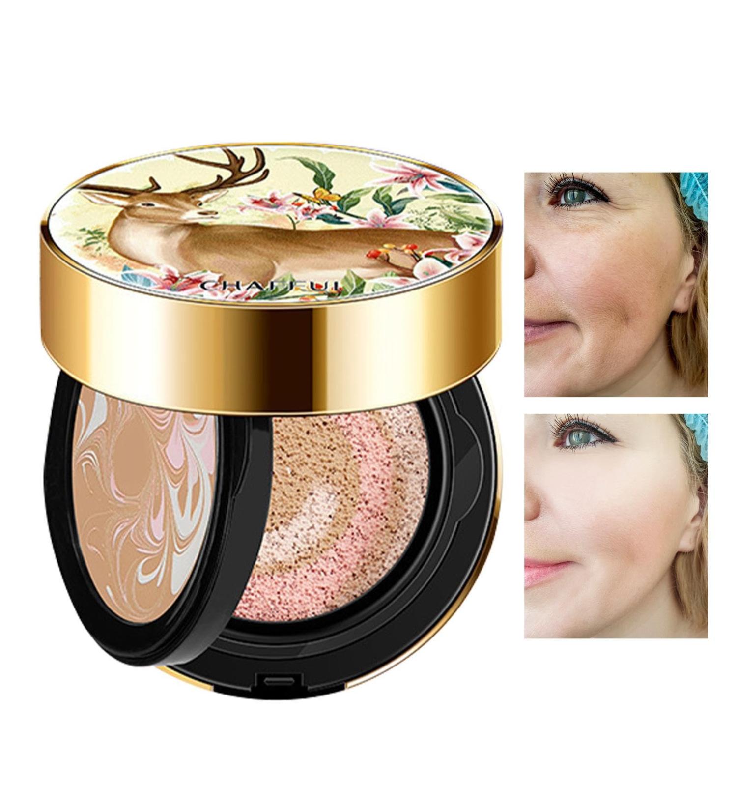  Duqulle Cream-colored under-eye pillow UV protection even skin tone air cushion refreshing concealer - Beauty products for young girls for home meetings dates etc. - Buy Online on GoSupps.com