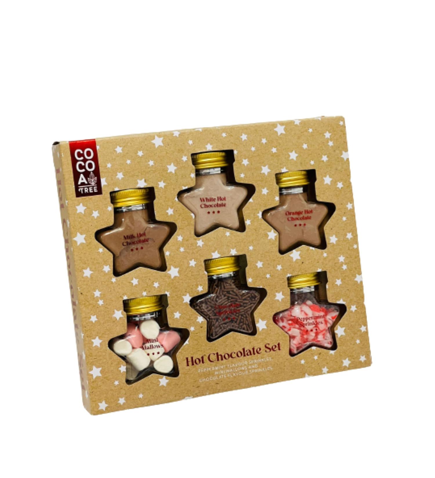 Cocoa Tree Hot Chocolate Set Christmas Gift Peppermint Flavour Sprinkles with Mini Mallows NEW Gift Set - Buy Online on GoSupps.com