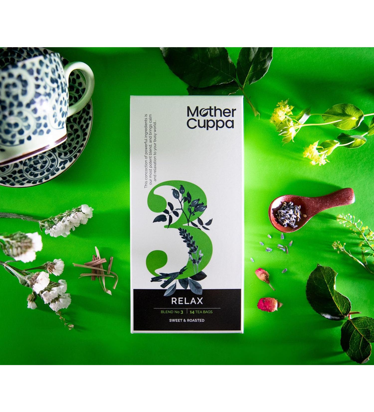 Mother Cuppa Relax Blend Herbal Tea for Women Blend 3 14 Bags - Buy Online on GoSupps.com