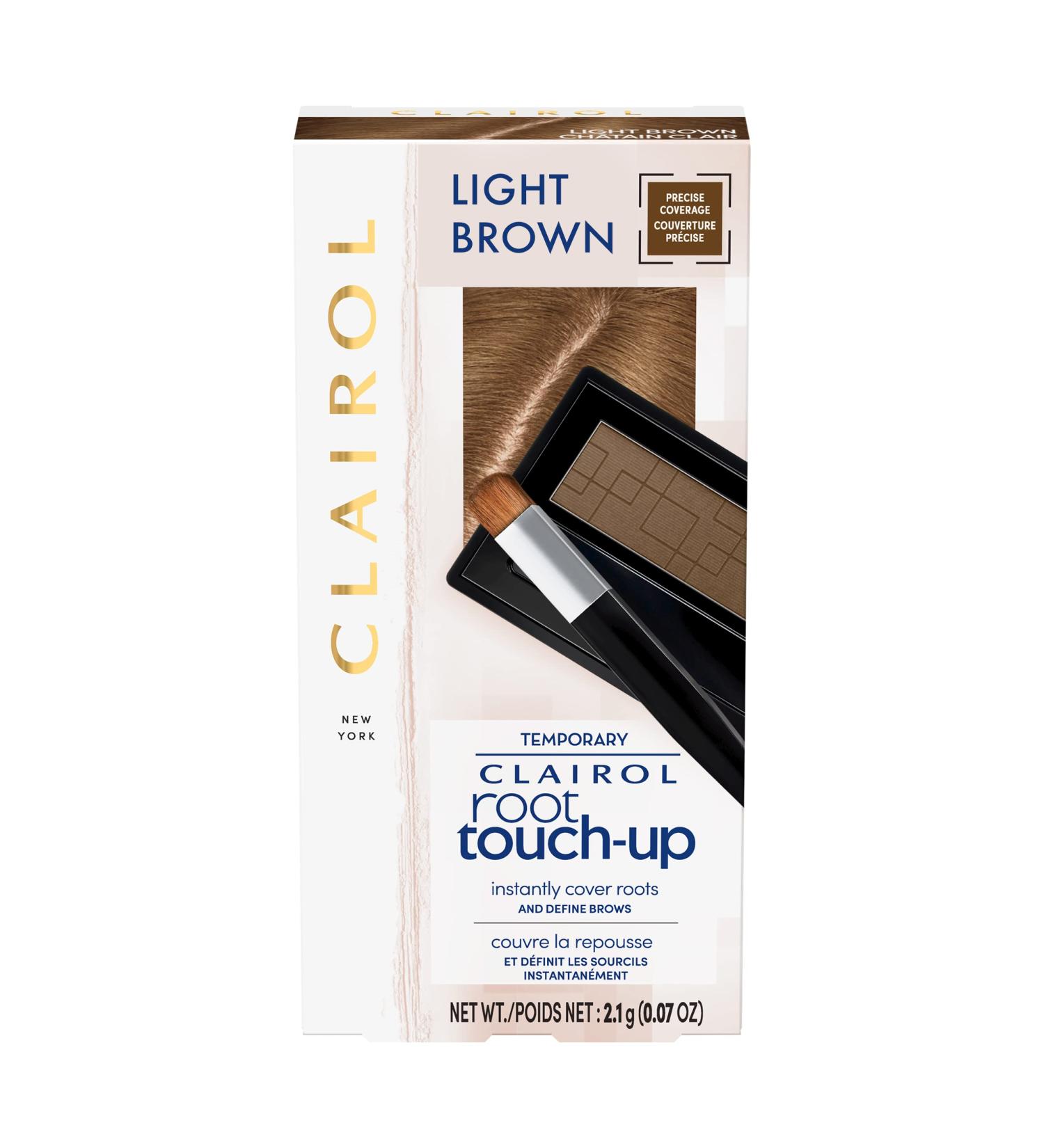 Clairol Root Touch-Up Temporary Concealing Powder, Light Brown Hair Color, Pack of 1 Pack of 1 Powder