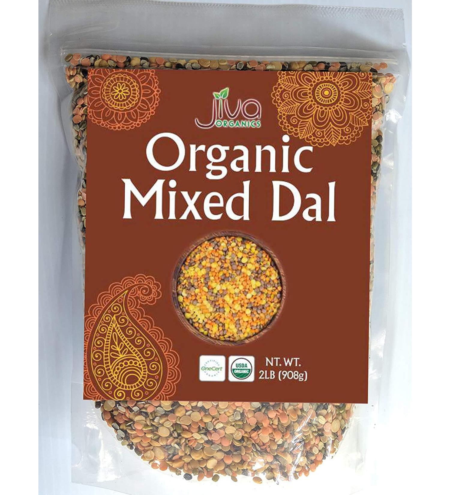 Jiva Organic Mixed Dal 2LB (Mixed Lentils) 32oz Bag