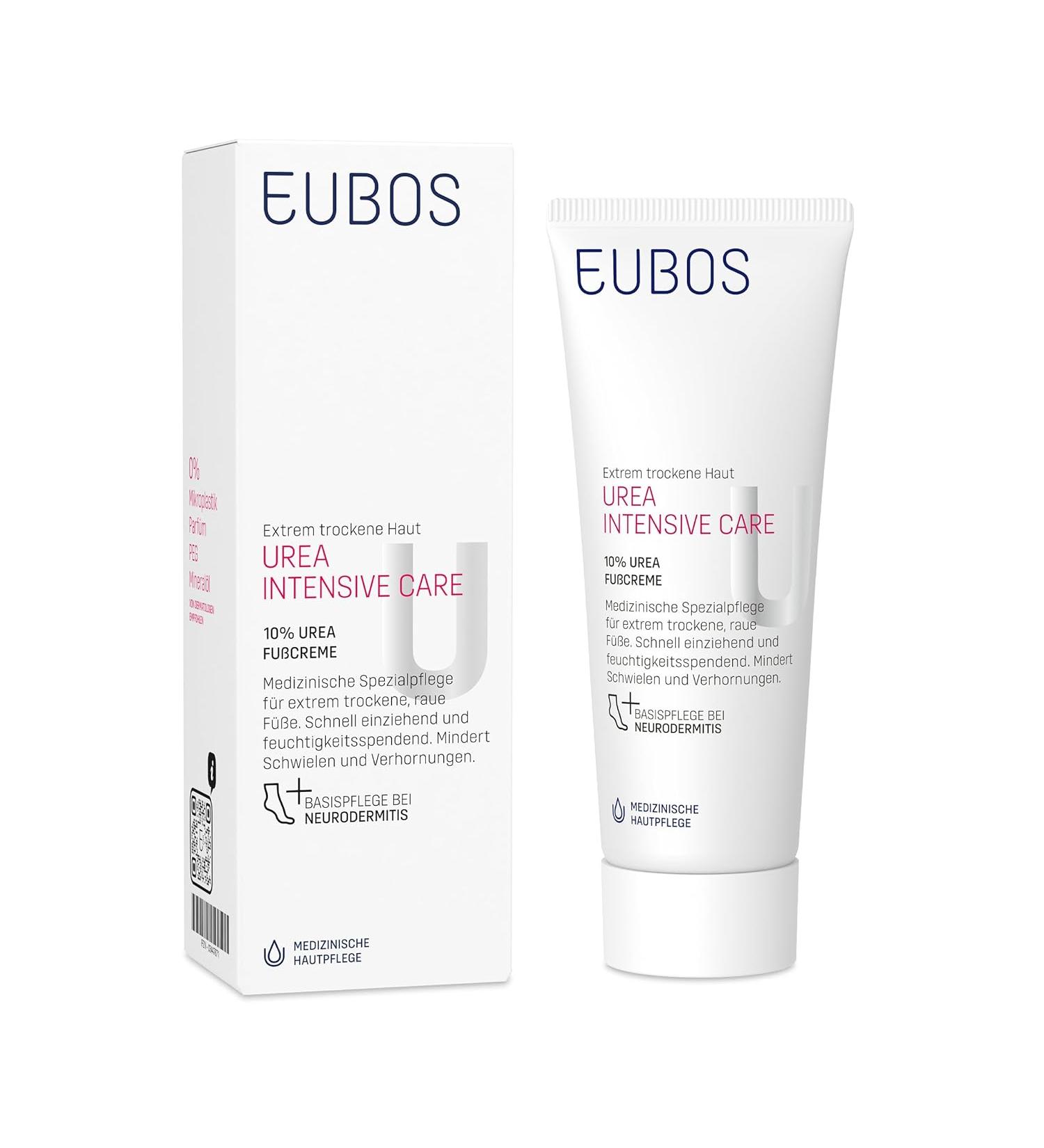 Buy Eubos Urea 10% Foot Cream 100ml - Hydrating Heel & Foot Treatment for Dry Skin | Fast International Shipping - Buy Online on GoSupps.com