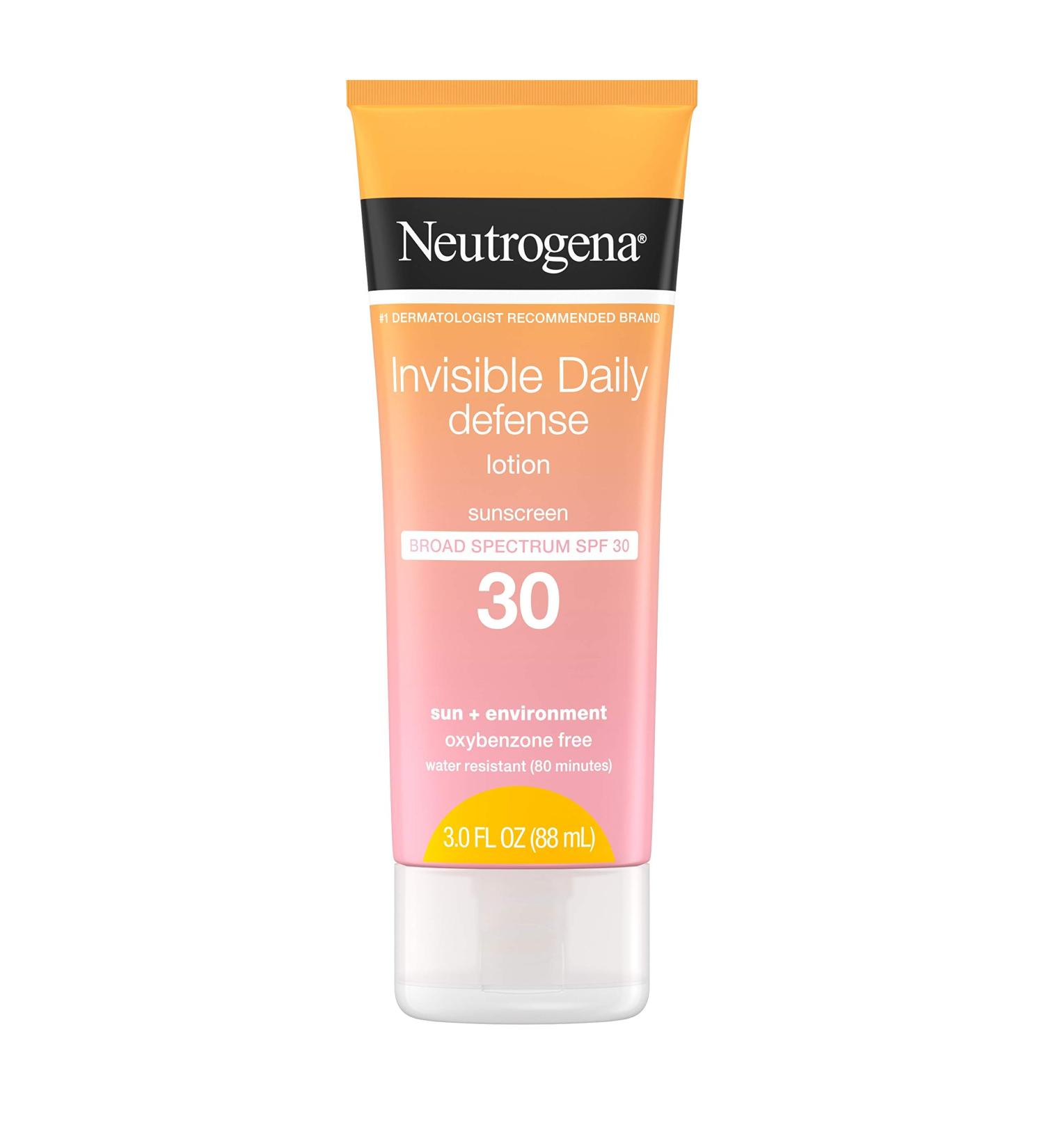 Neutrogena Invisible Daily Defense Sunscreen Lotion SPF 30 - 3 fl oz (88 ml) | Best UV Protection - Buy Online on GoSupps.com