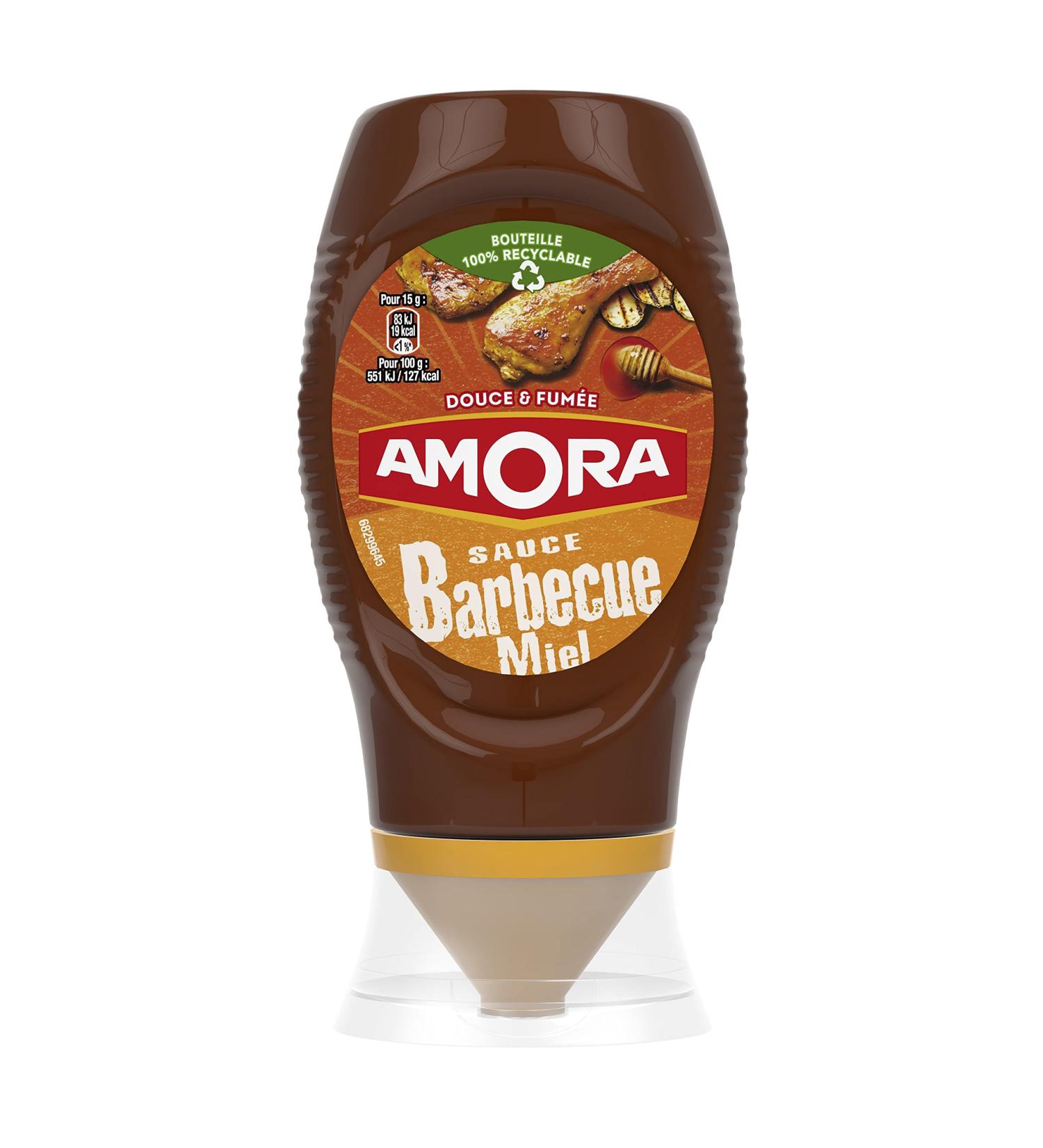 Amora Sweet and Smoky Honey Barbecue Sauce Squeeze Bottle 282g - Buy Online on GoSupps.com