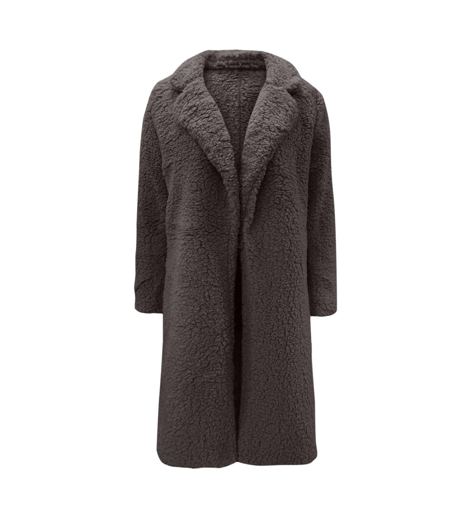 Warm Fleece Plush Jacket for Women - Fluffy Zipper Winter Coat in Variants - Cozy Quilted Cardigan & Trench Coat - Buy Online on GoSupps.com