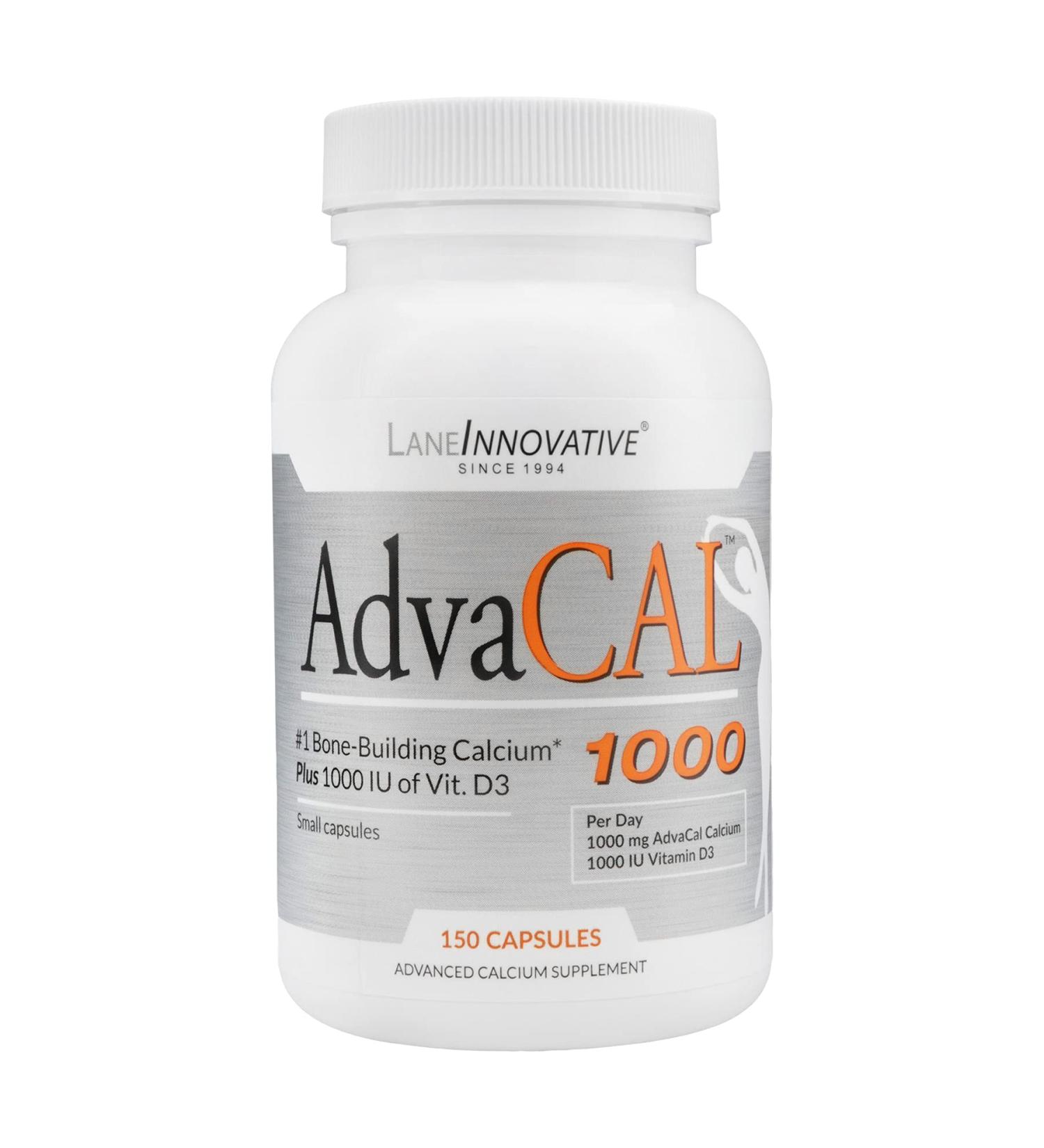 AdvaCAL 1000 - Extra Small Calcium Supplement for Bone Density Support (150 Capsules) - Buy Online on GoSupps.com