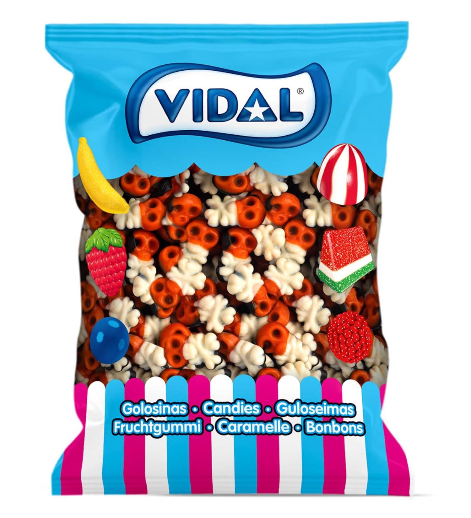  Vidal Pirate Skulls Gummy Candy for Halloween 1.5 kg - Buy Online on GoSupps.com