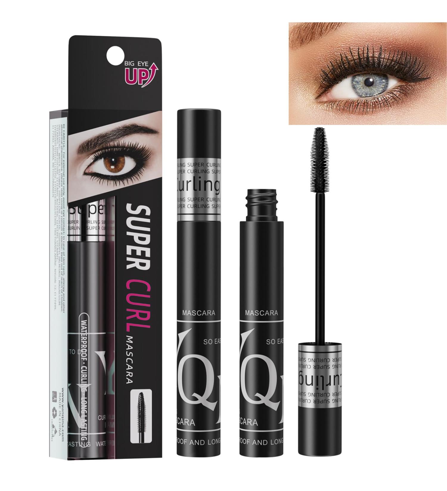 Black Waterproof Mascara HOUSN Fiber Mascara Volume Lengthening Mascara Extra Lash Mascara Black Waterproof long-lasting smudge-proof voluminous and charming mascara - Buy Online on GoSupps.com