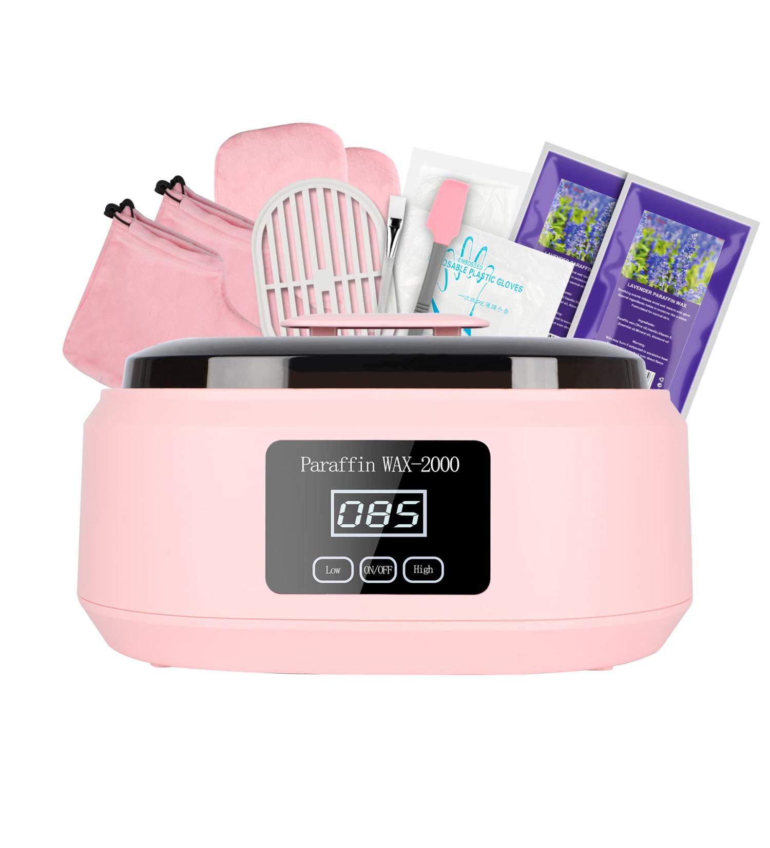Forever Speed Paraffin Bath Set - 3400ml Wachsbad for Dry Hands & Feet | 900g Paraffin Wax Temperature Display 200W | Ideal Spa Gift in Pink - Buy Online on GoSupps.com