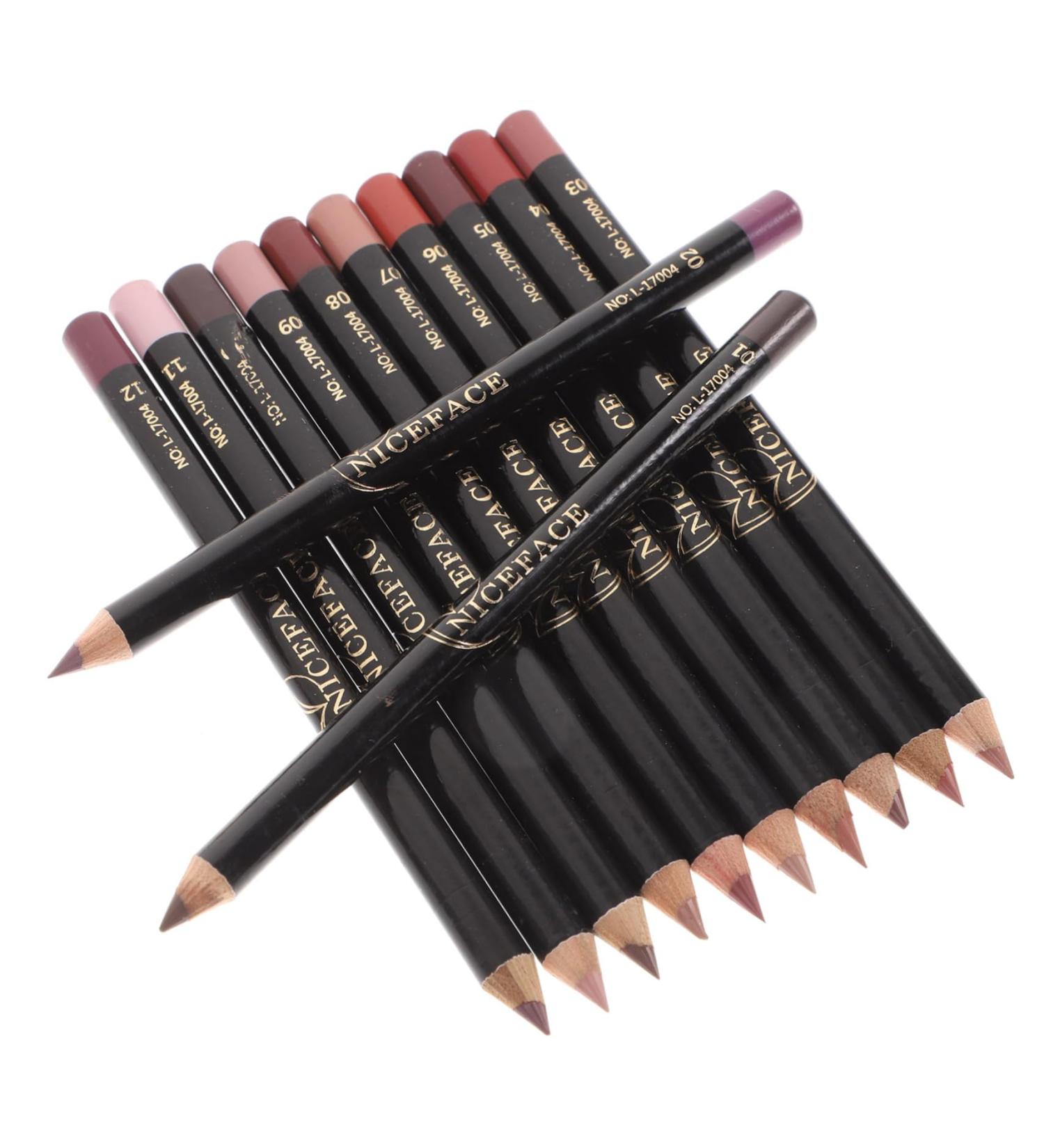 Buy Hemoton 12pcs Lip Liner Set - Waterproof Lip Pencils Makeup Accessories Nude Gloss International Shipping - Buy Online on GoSupps.com