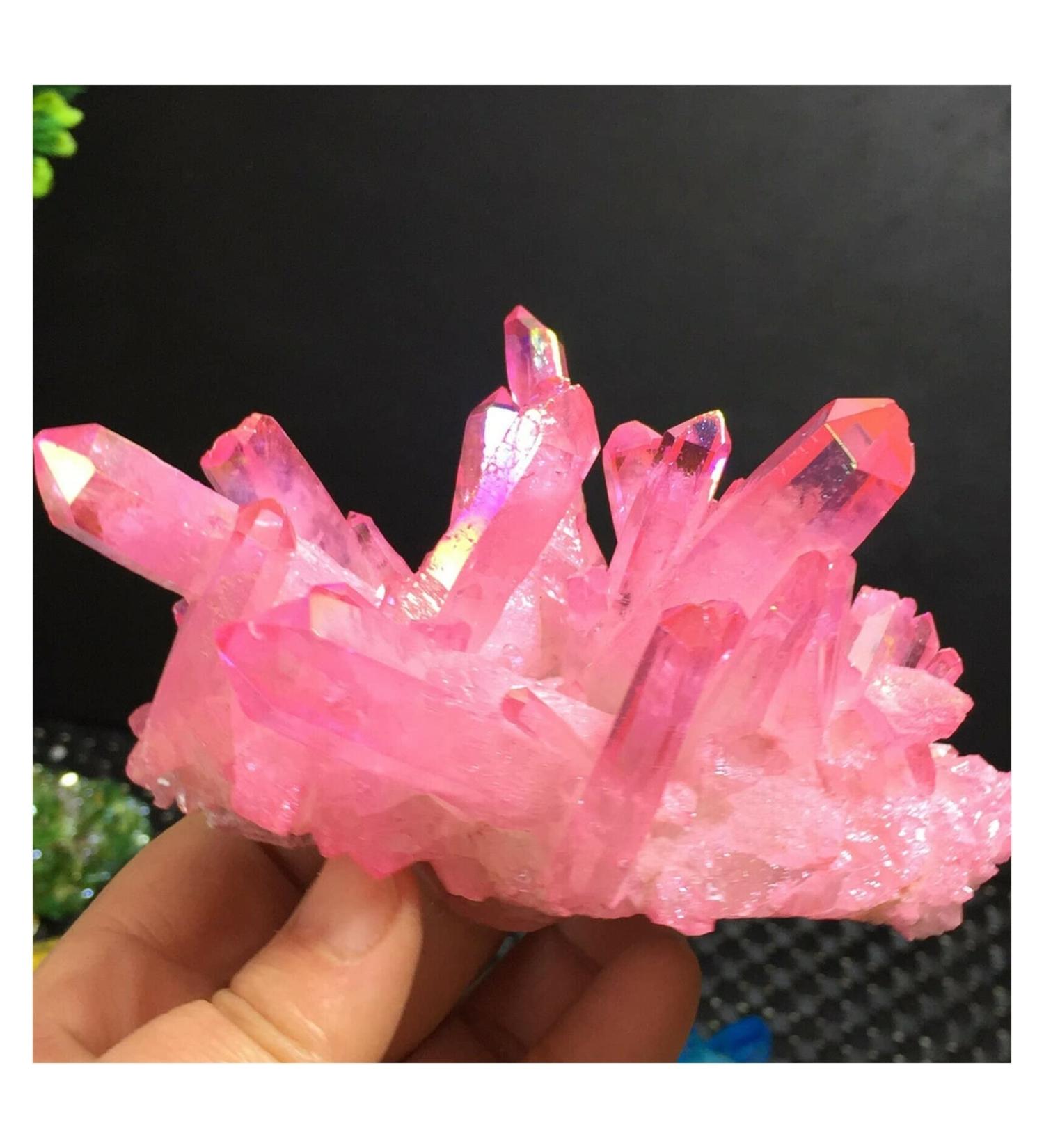Natural Crystal Rough Quartz Crystal Rainbow Bismuth Silicon Cluster - Buy Online on GoSupps.com
