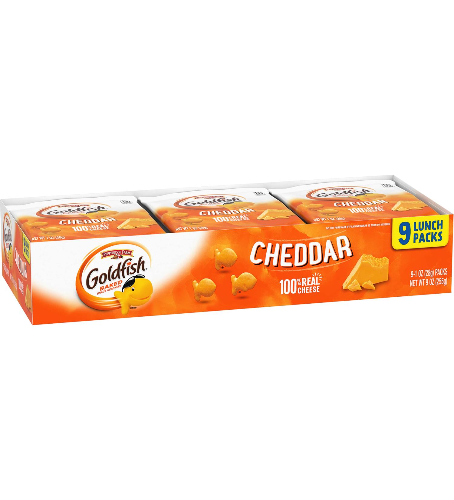Pepperidge Farm Goldfish Cheddar Crackers - 9 Pack | Buy Online - Buy Online on GoSupps.com