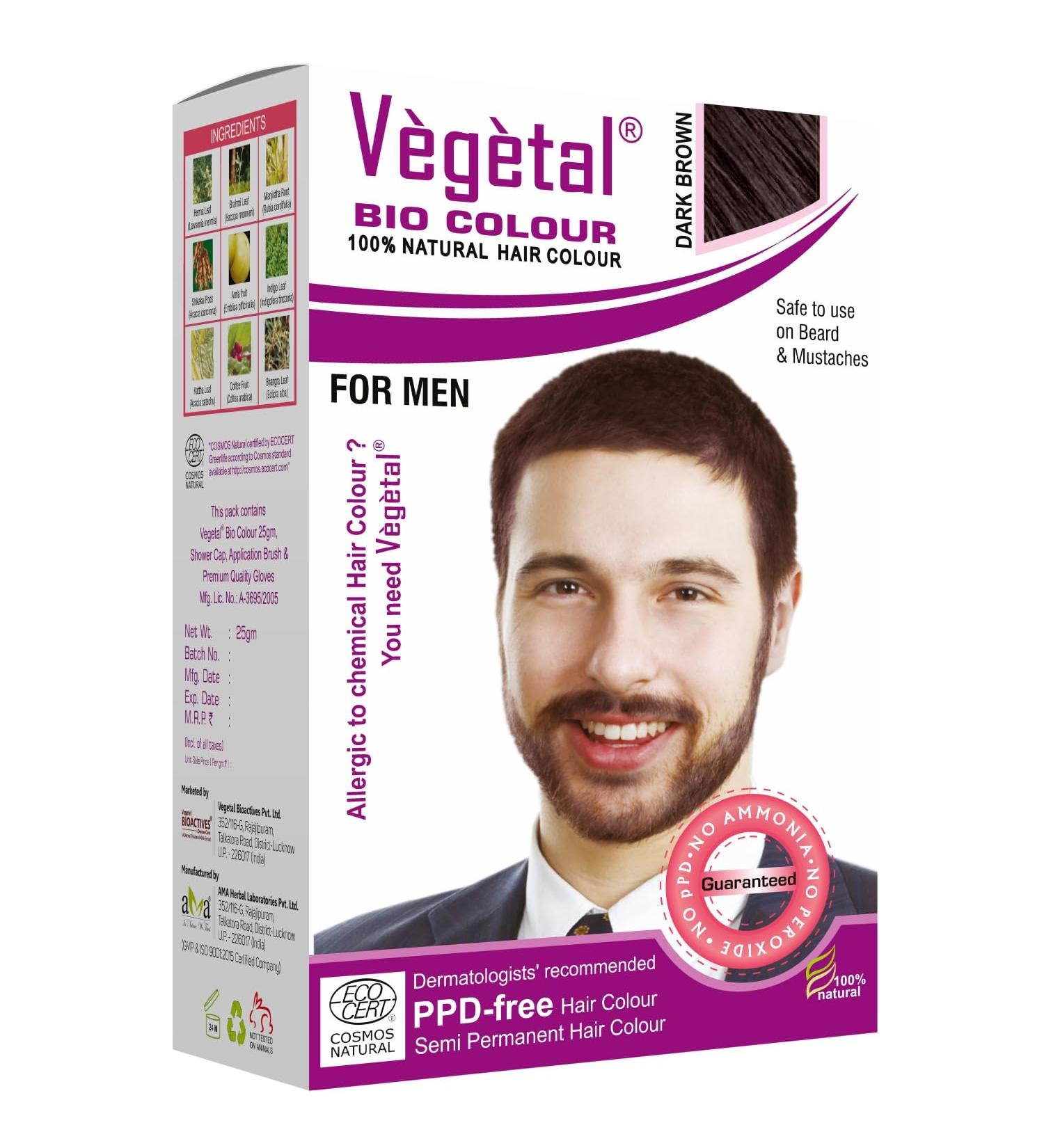 Shop Vegetal Bio Colour Dark Brown 25g - Natural Hair Dye for Vibrant Long-Lasting Color | International Shipping Available - Buy Online on GoSupps.com