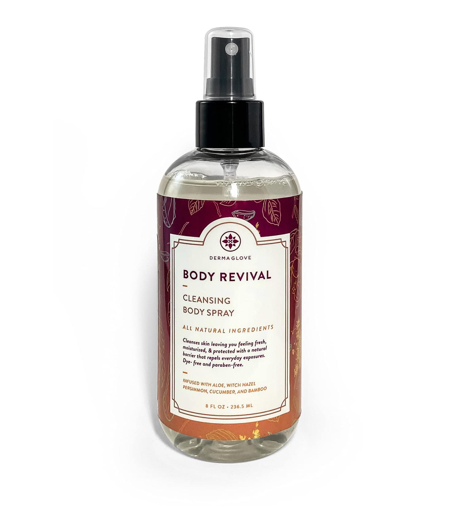 BODY REVIVAL Showerless Cleansing Mist | Portable Rinse-Free Body Spray for Men & Women | 8 oz Natural Cleanse Alternative - Buy Online on GoSupps.com