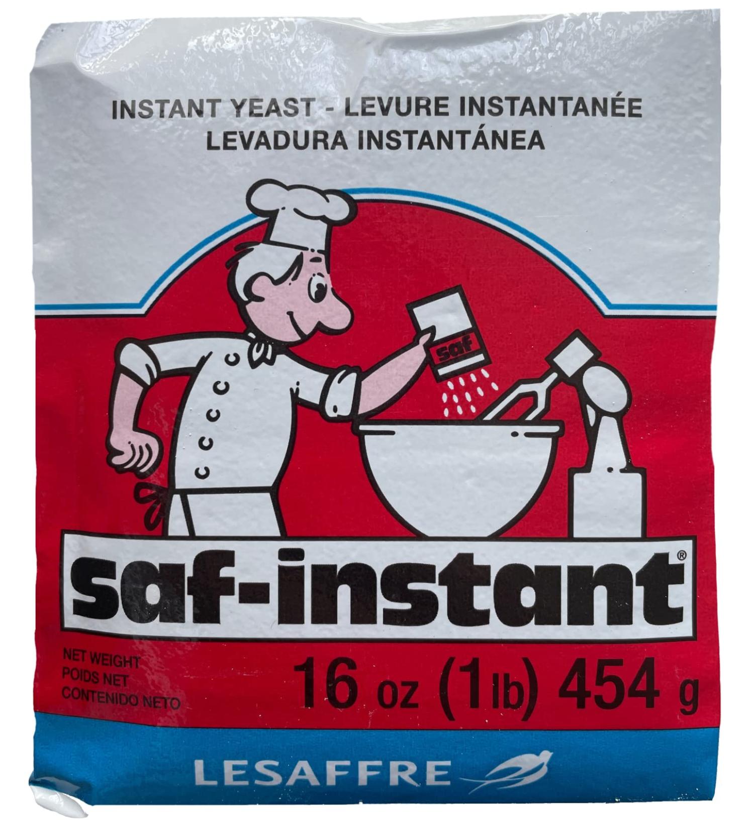 Saf-Instant Yeast Red Label 1 lb (16oz) - Single Pack | Fast-Acting Dry Yeast - Buy Online on GoSupps.com