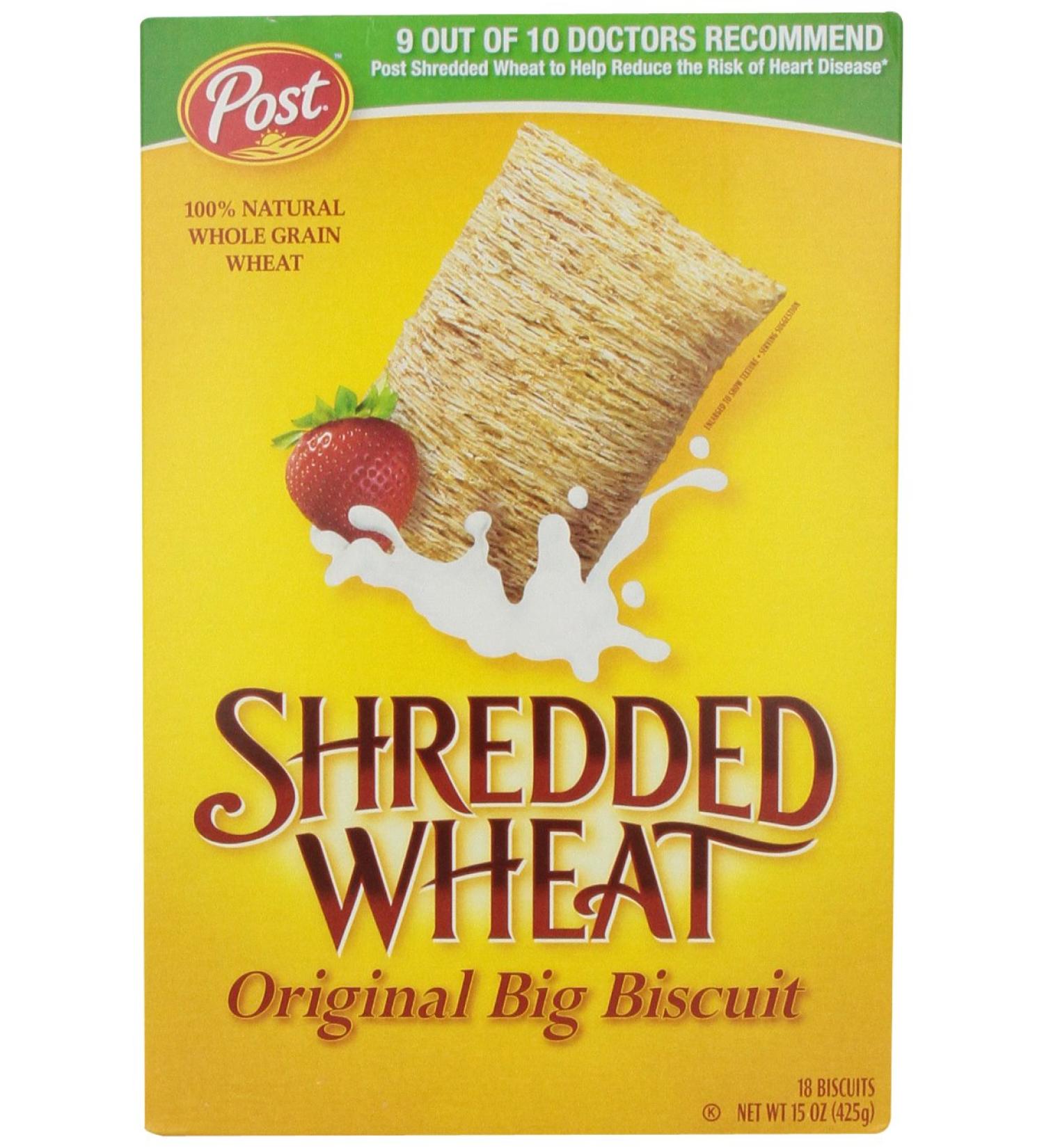 15 oz Shredded Wheat Cereal: Crunchy and Nutritious Breakfast Option - Buy Online on GoSupps.com